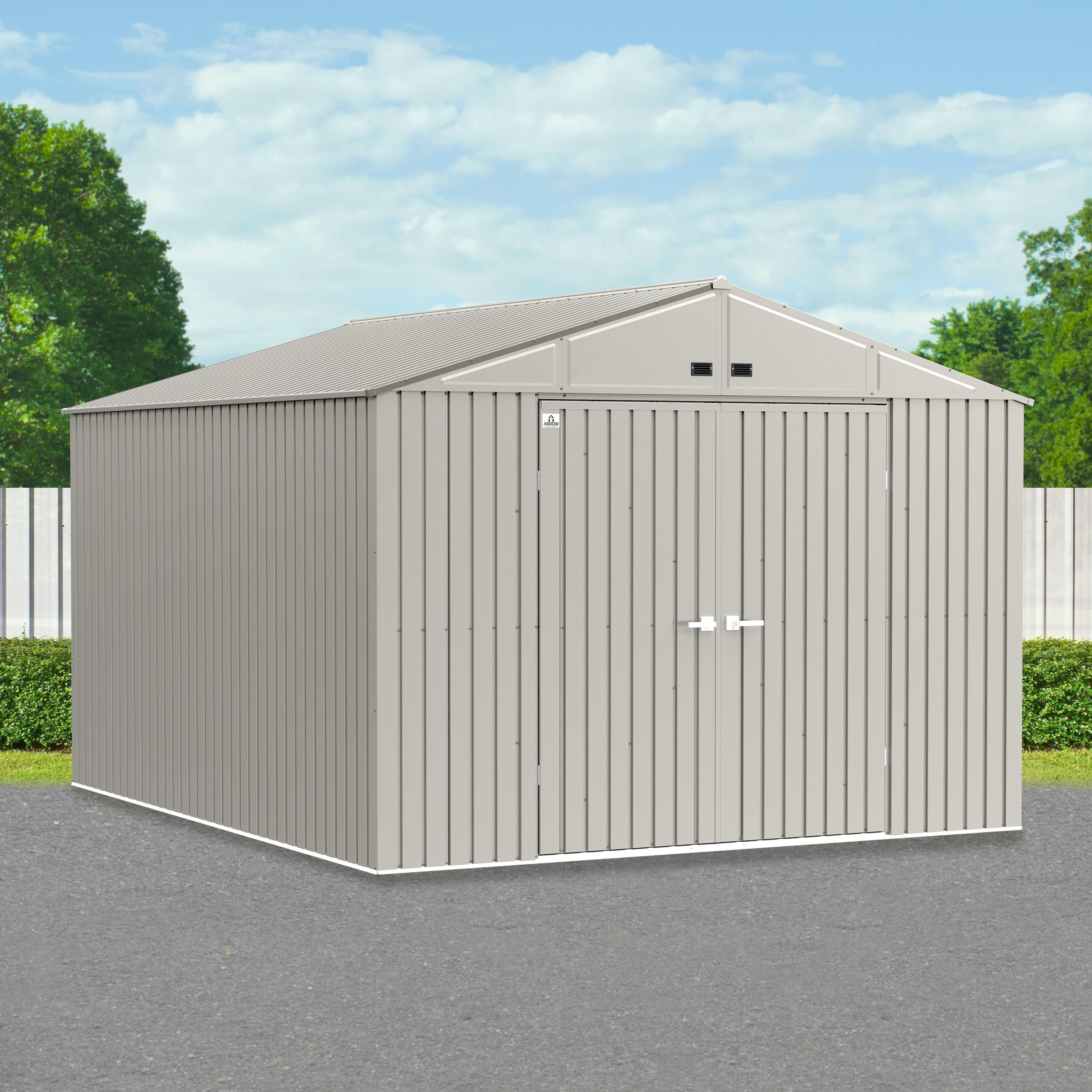 Arrow Arrow Elite 10 ft. W x 12 ft. D Galvanized Steel Storage Shed