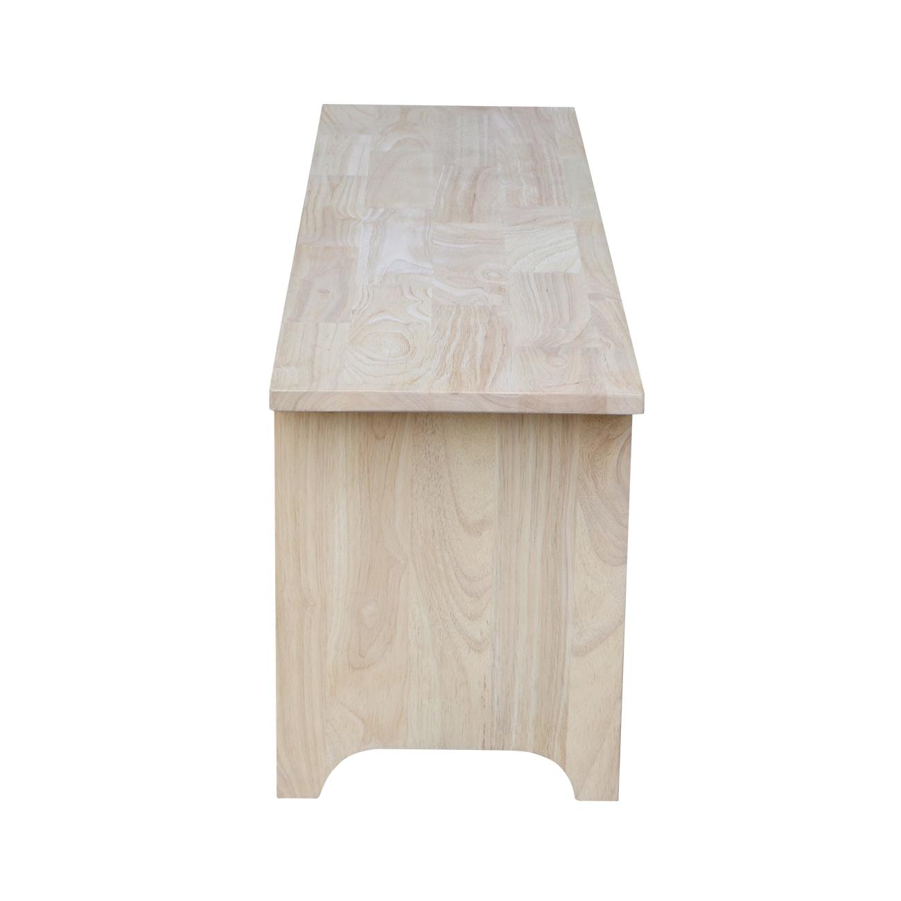 Brookstone Bench Unfinished - International Concepts