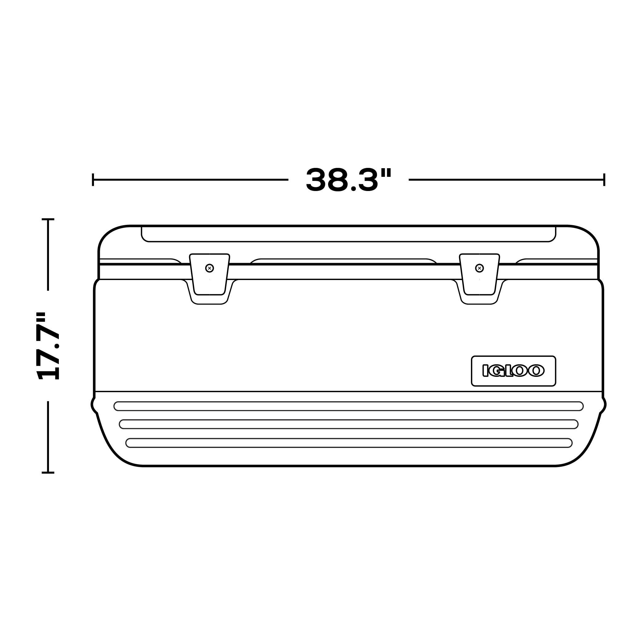 Igloo 120 qt. Quick & Cool Polar Ice Chest Cooler, White