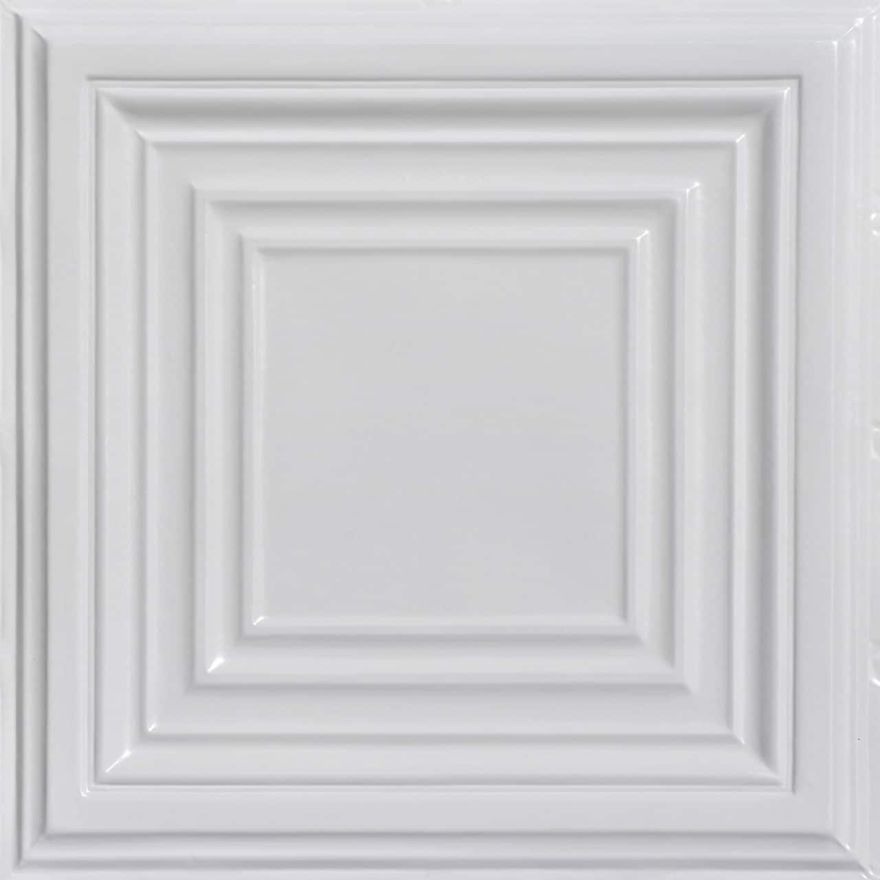 FromPlainToBeautifulInHours Williamsburg 2 ft. x 2 ft. Drop-in Tin Ceiling Tile (Set of 12)