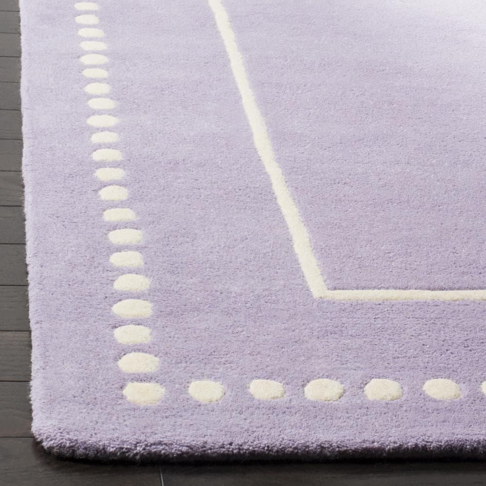 Bella BEL151 Hand Tufted Area Rug - Lavander/Ivory - 6'x9' - Safavieh.