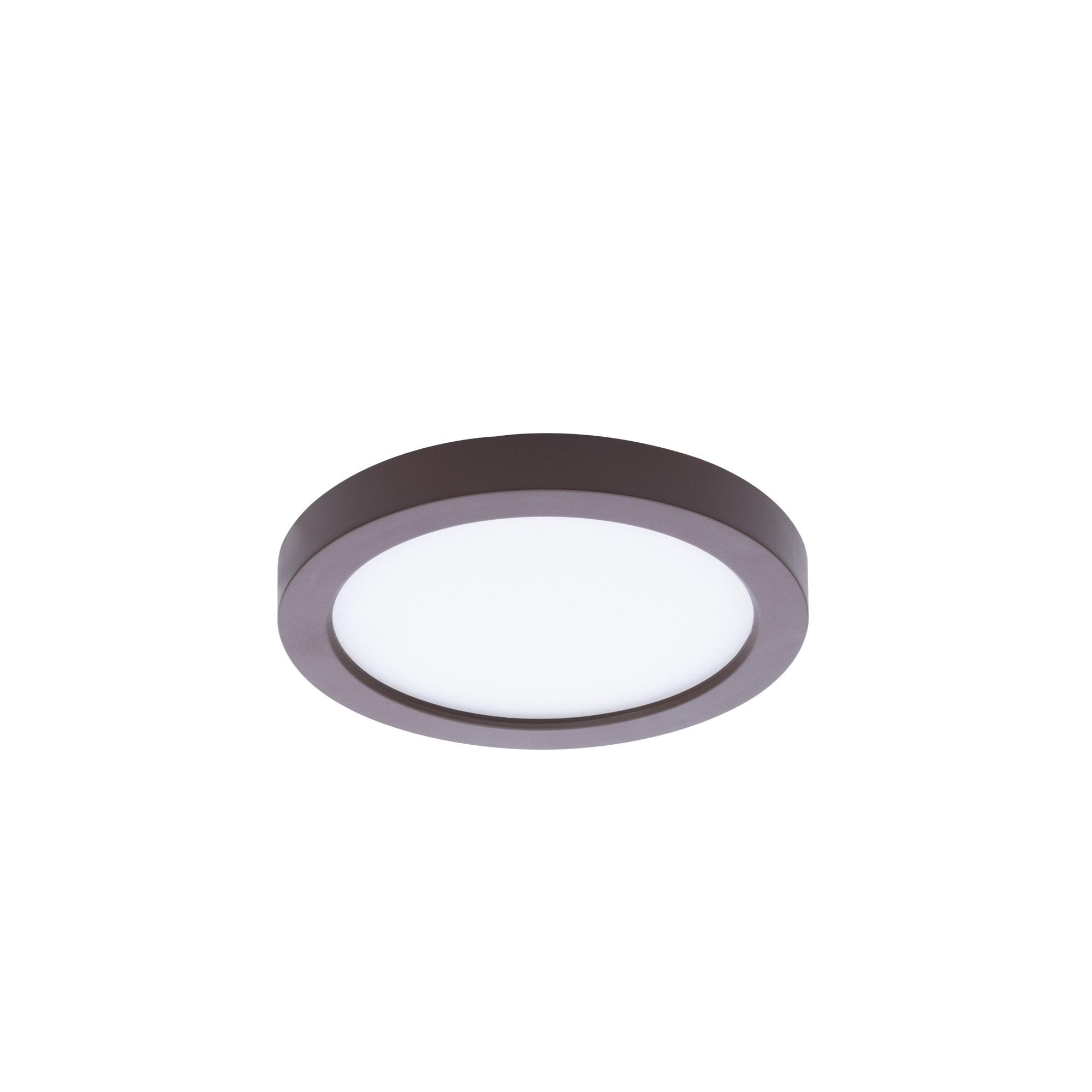 Bronze Edge-Lit Ultra-Slim LED Flush Mount 5.25"