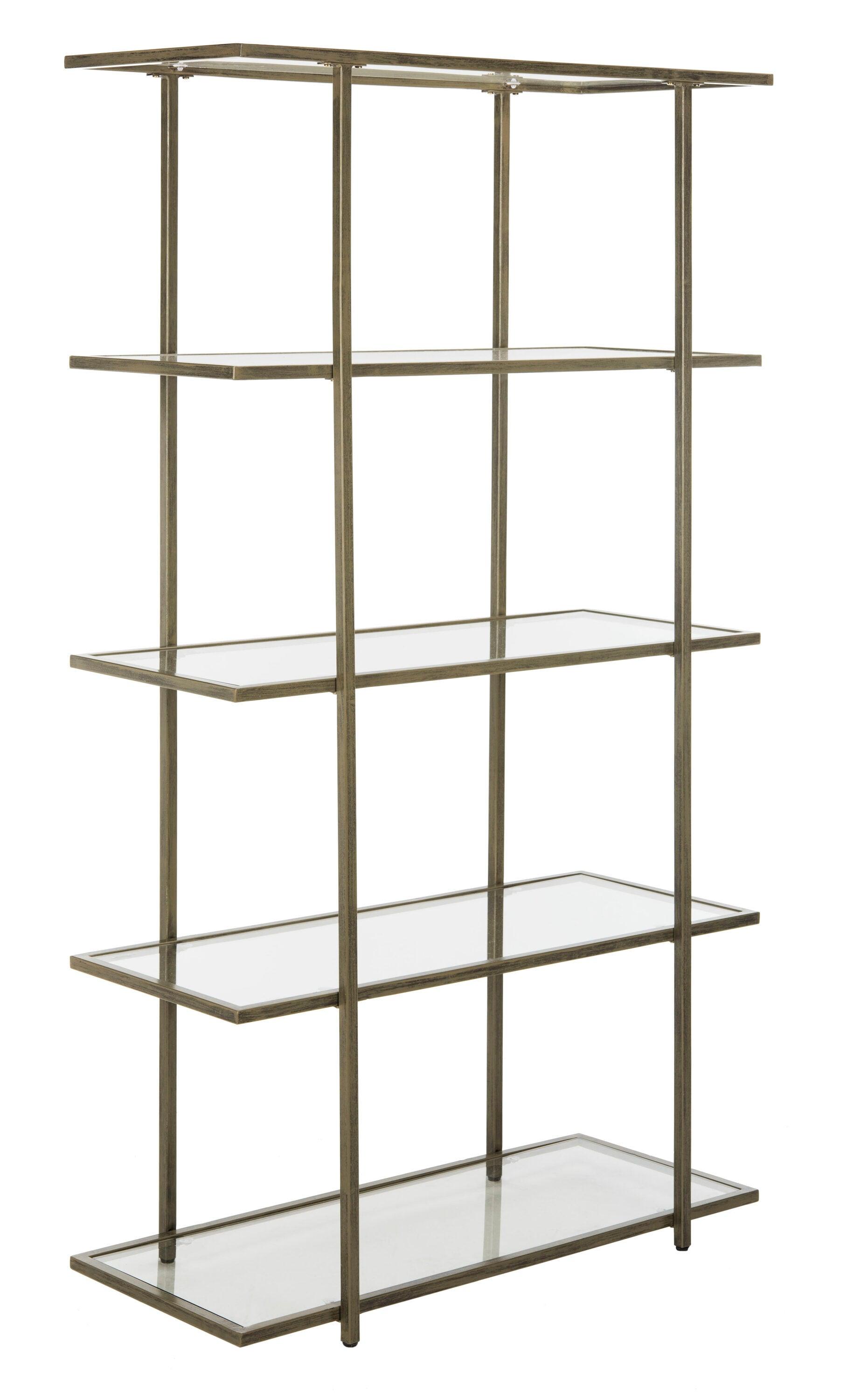 SAFAVIEH Francis Glam 5 Tier Etagere, French Silver/Clear