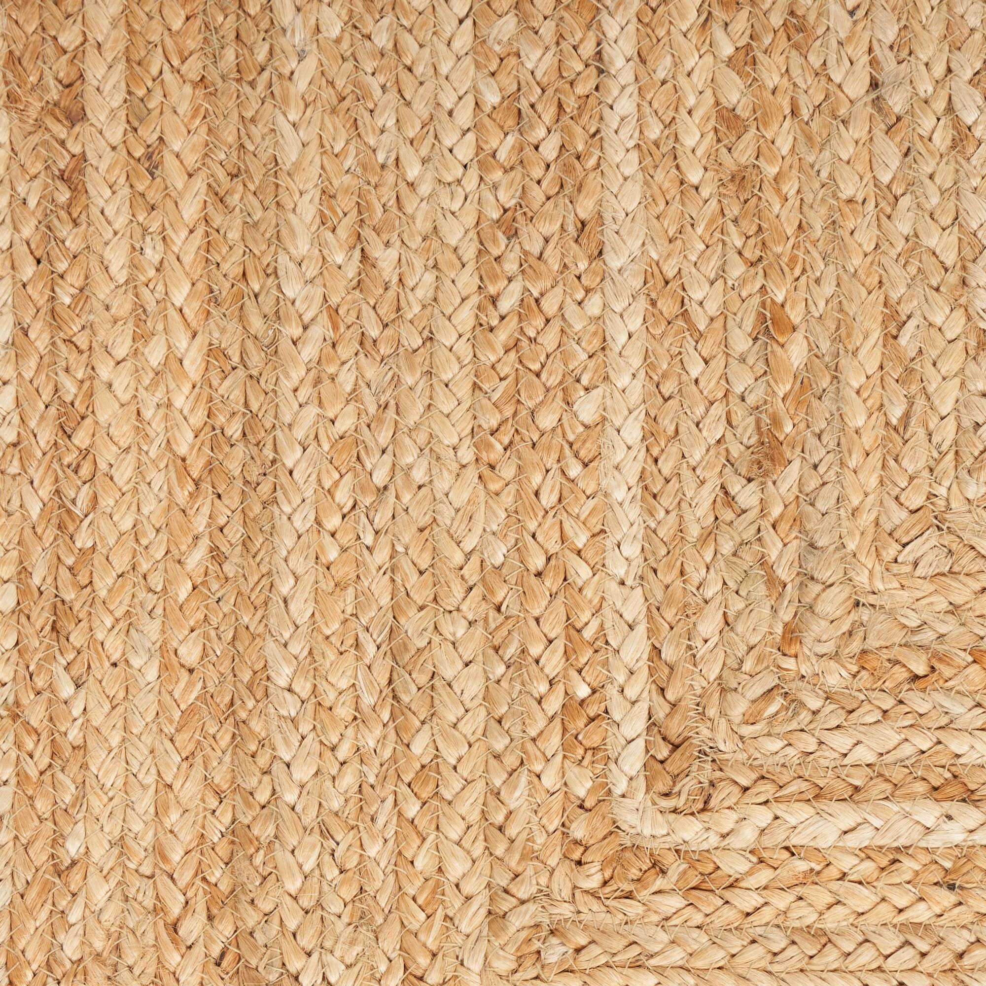 Nourison Handwoven Natural Jute Indoor Area Rug Natural 4' x 6'