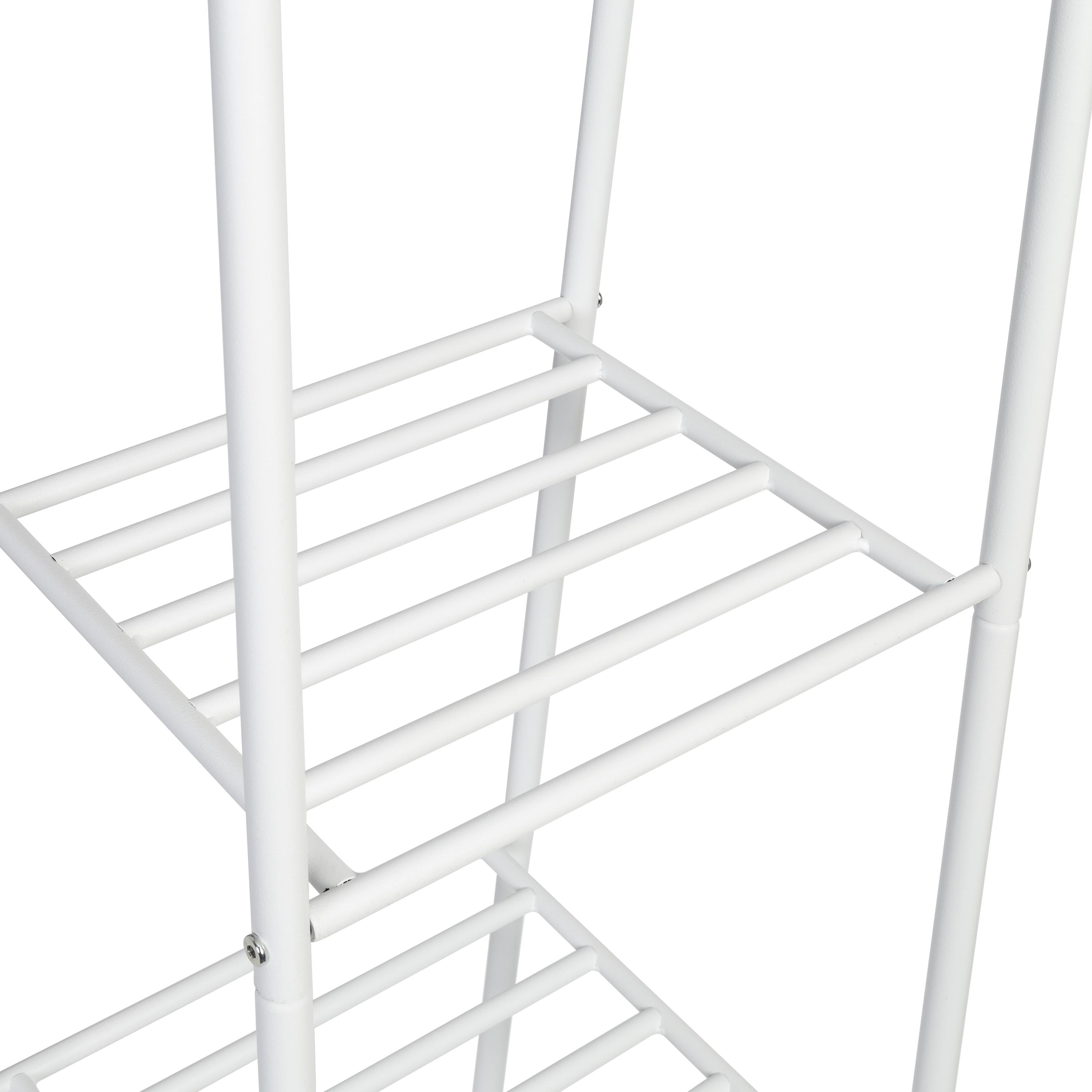 Honey Can Do 5-Tier Steel Shelf, White Matte