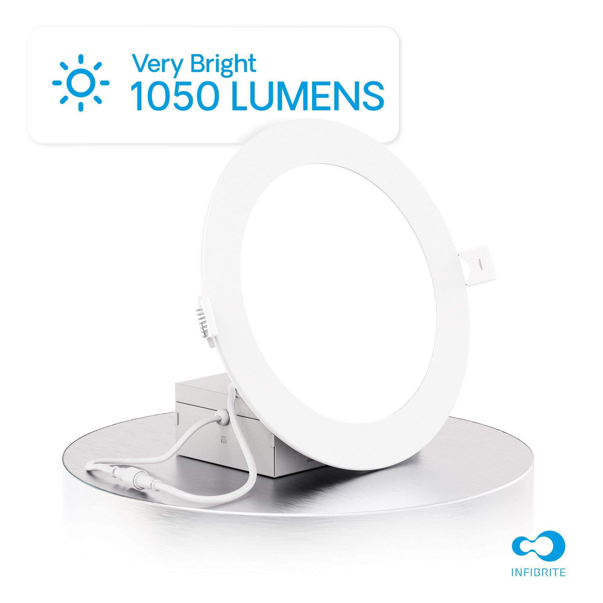 6'' Dimmable Air-Tight IC Rated LED Canless Recessed Lighting Kit