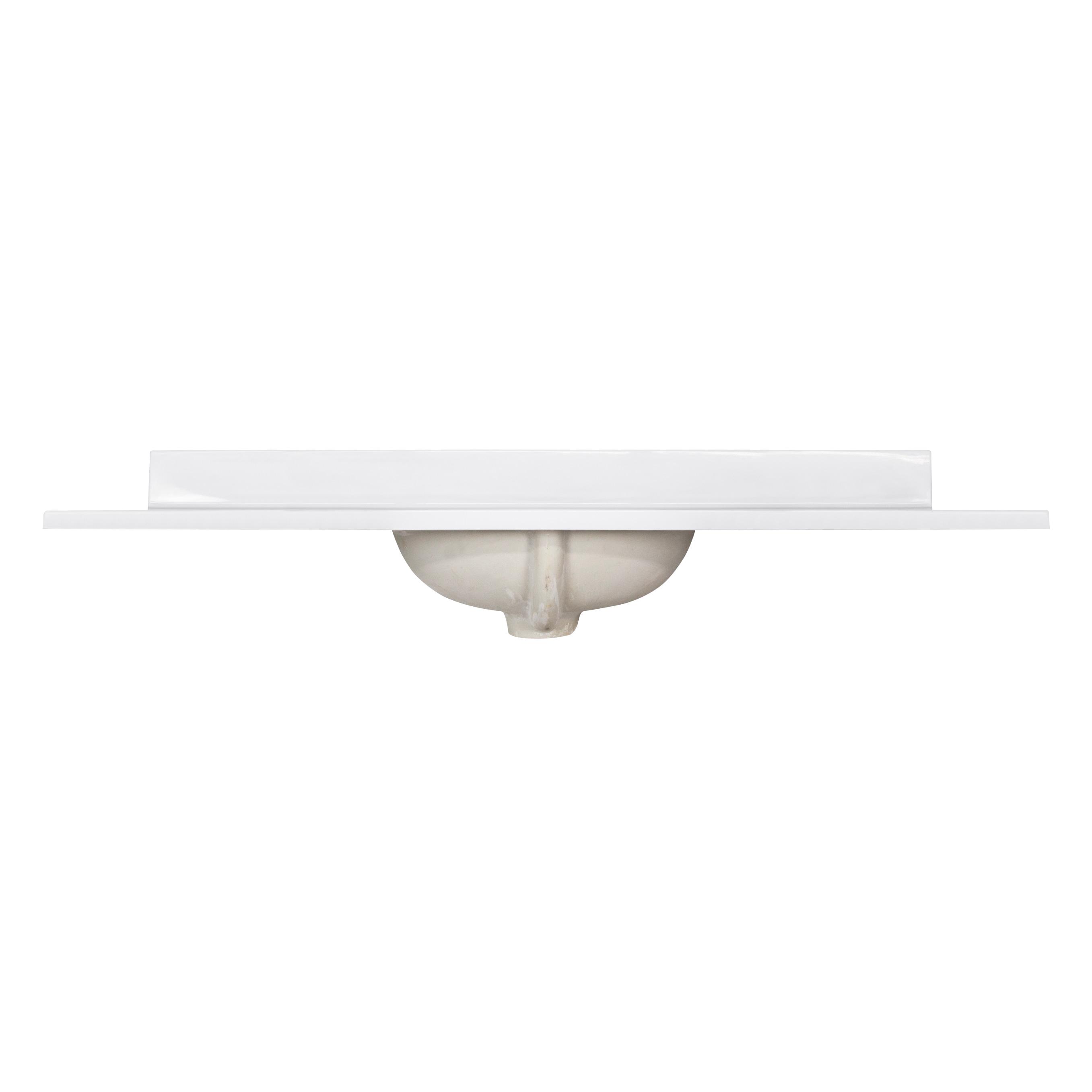 49-inch Cultured Marble Vanity Top with Backsplash, Improved Package, White – Design House, 586388
