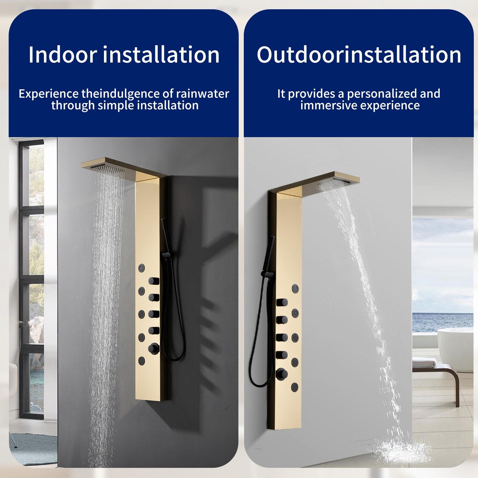 57.99'' Shower Panel with Fixed Shower Head