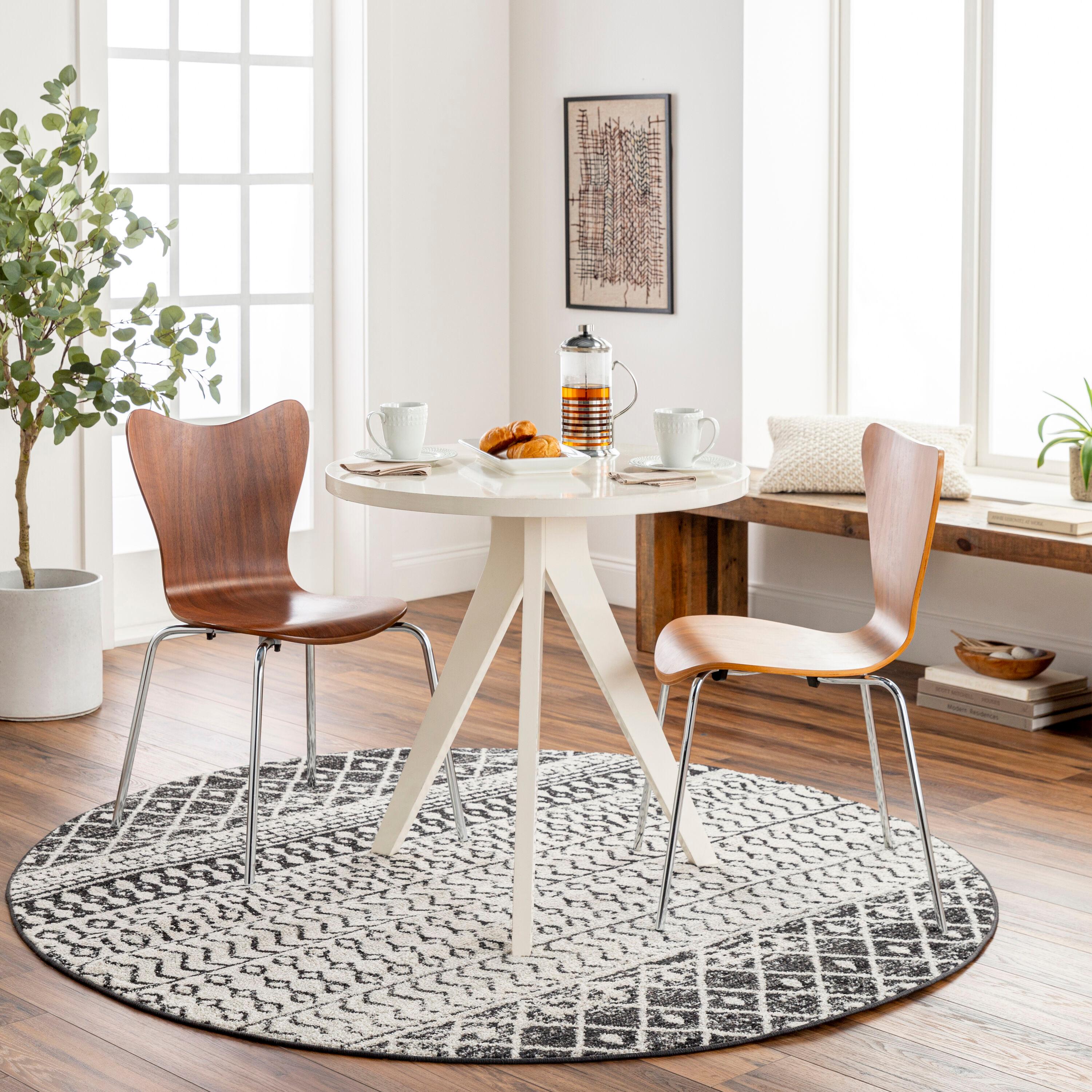 Livabliss 5'3" Round Sweetgum Global Rug Gray: Traditional Indoor Medium Pile, Stain & Fade-Resistant Rug