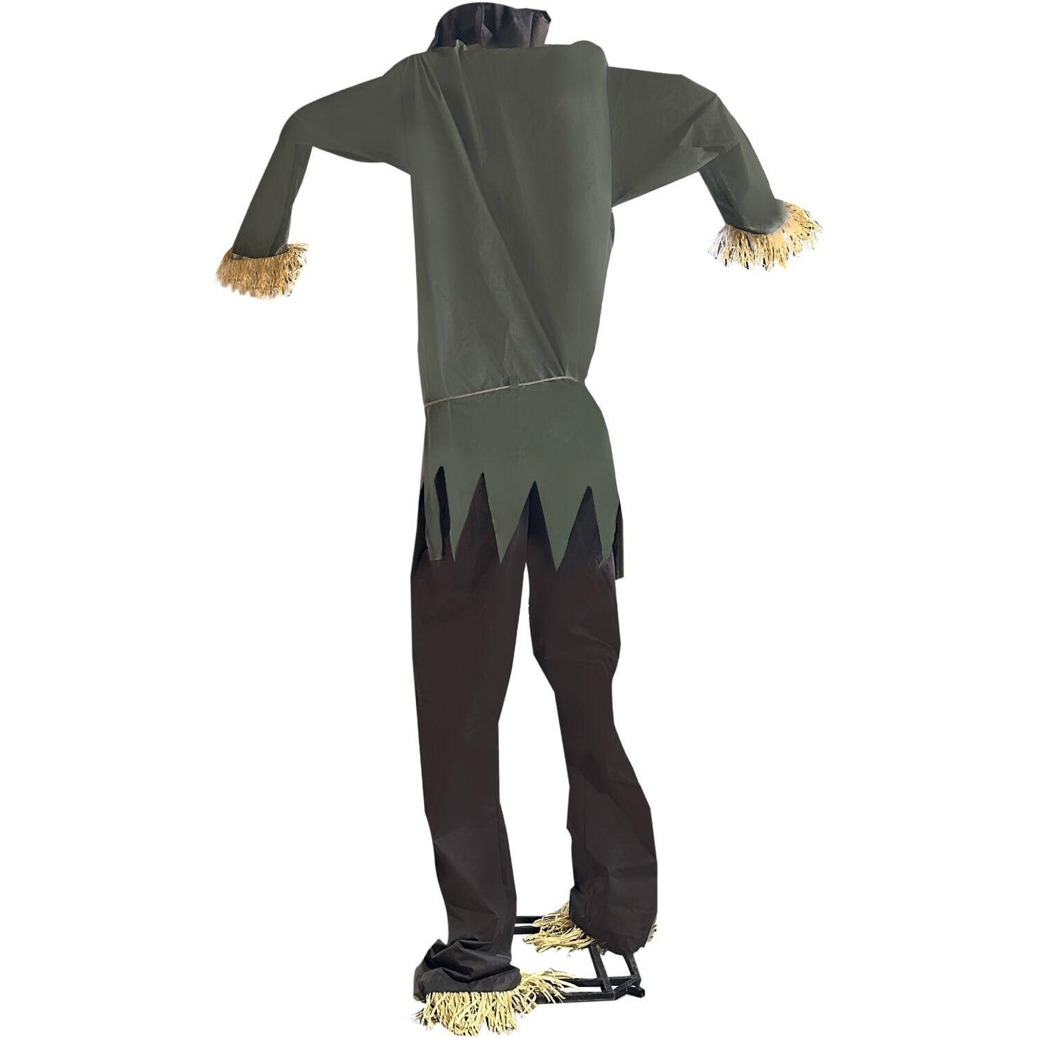 Haunted Hill Farm Haunted Hill Farm 15-ft. Animatronic Scarecrow for covered outdoor Halloween decoration