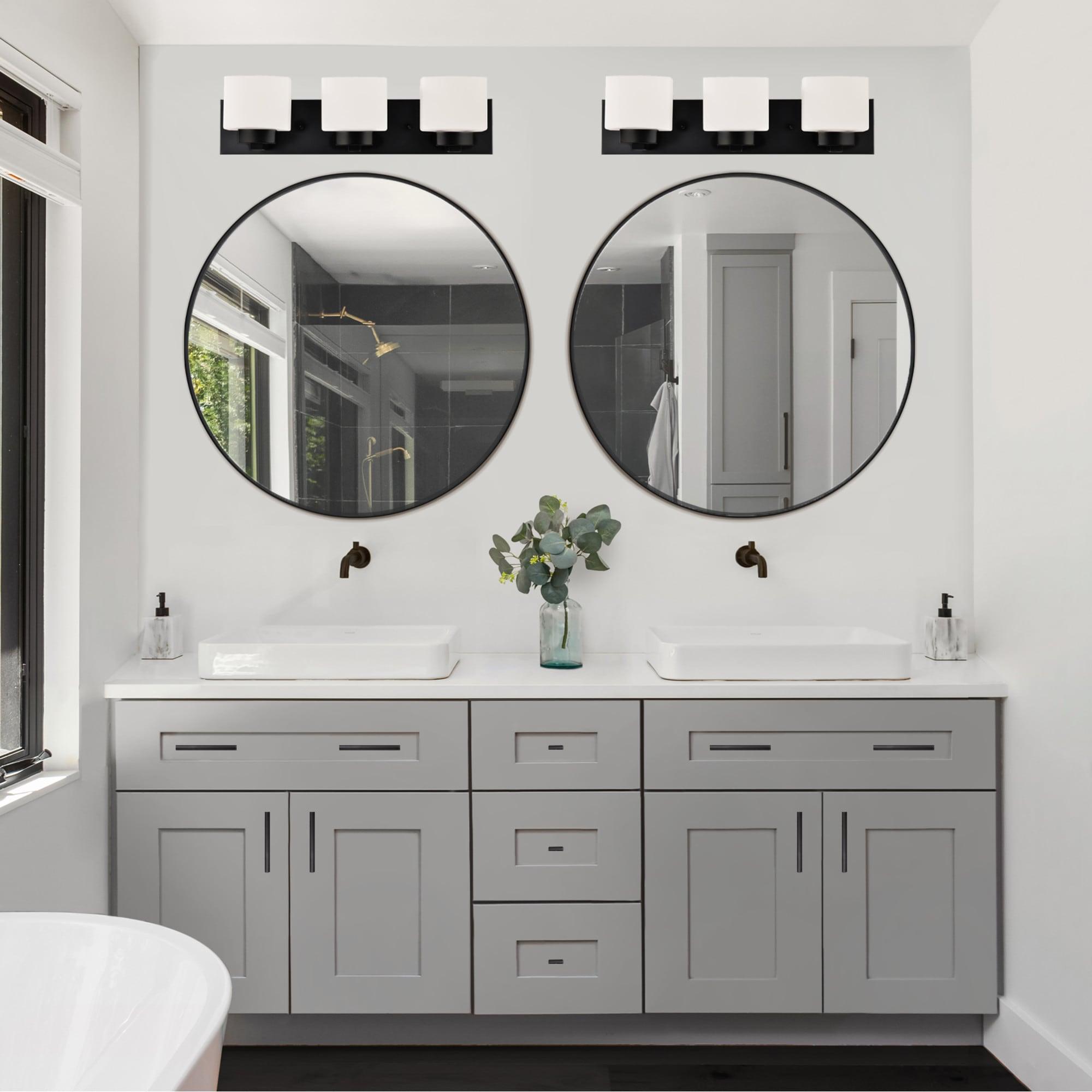 Design House Kenna 28" Round Wall Accent Mirror