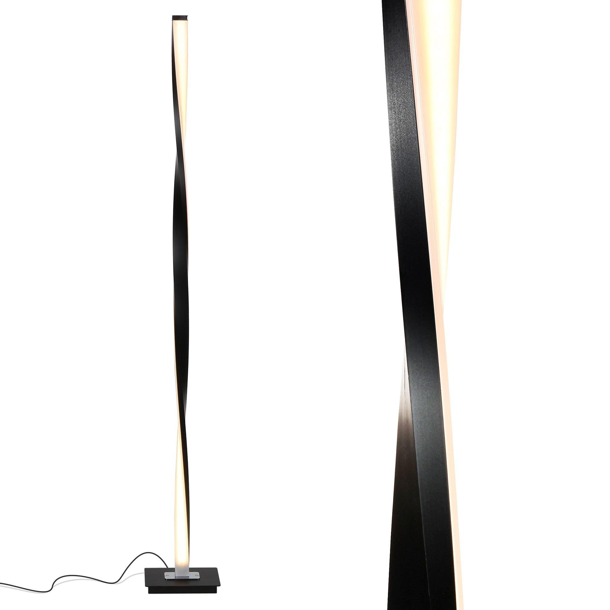 Brightech Helix 48 in. Industrial LED Floor Lamp with Built-In 3-Way Dimmer