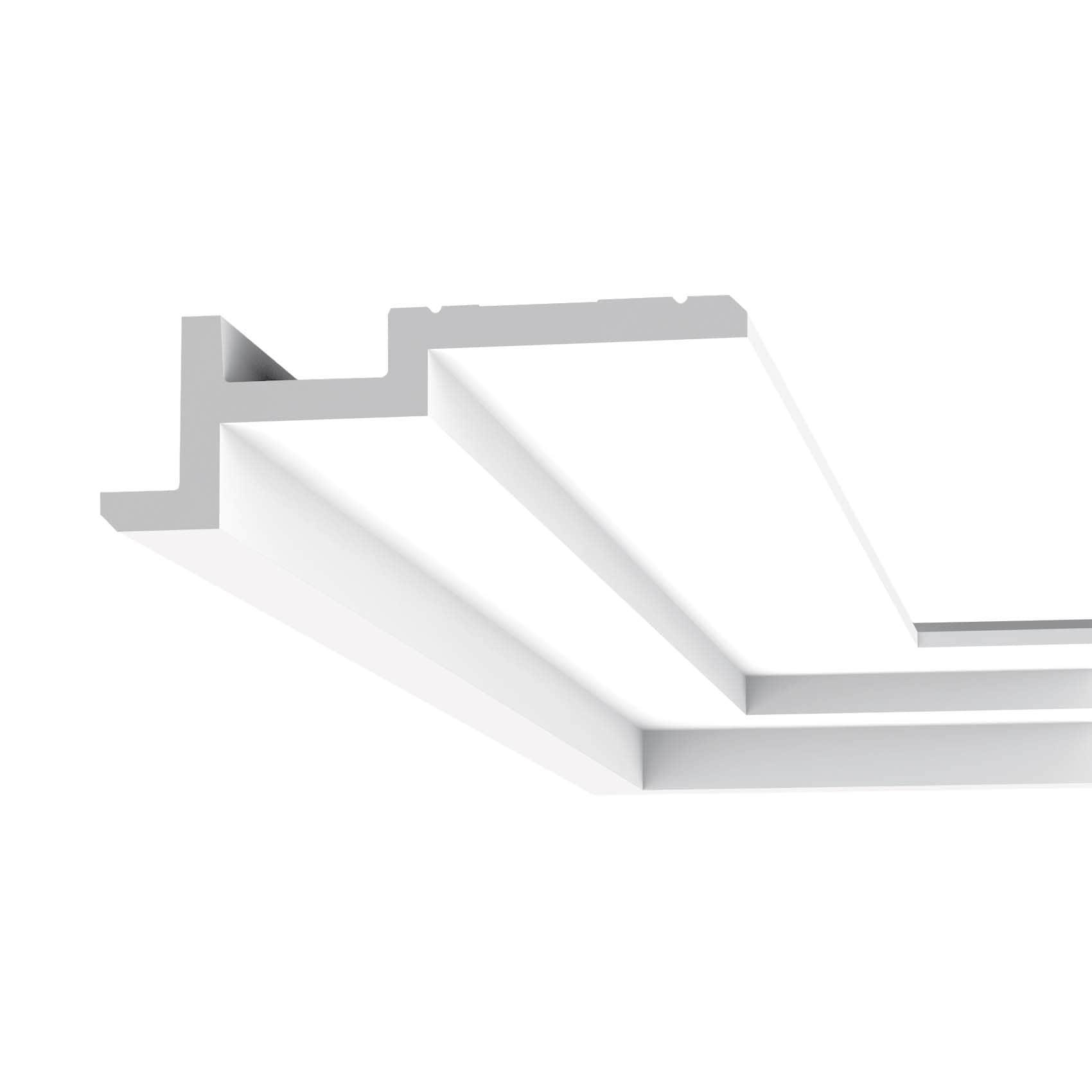 Orac Decor 2 in x 7-1/4 in x 78-3/4 in Primed White Plain Polyurethane Crown Moulding