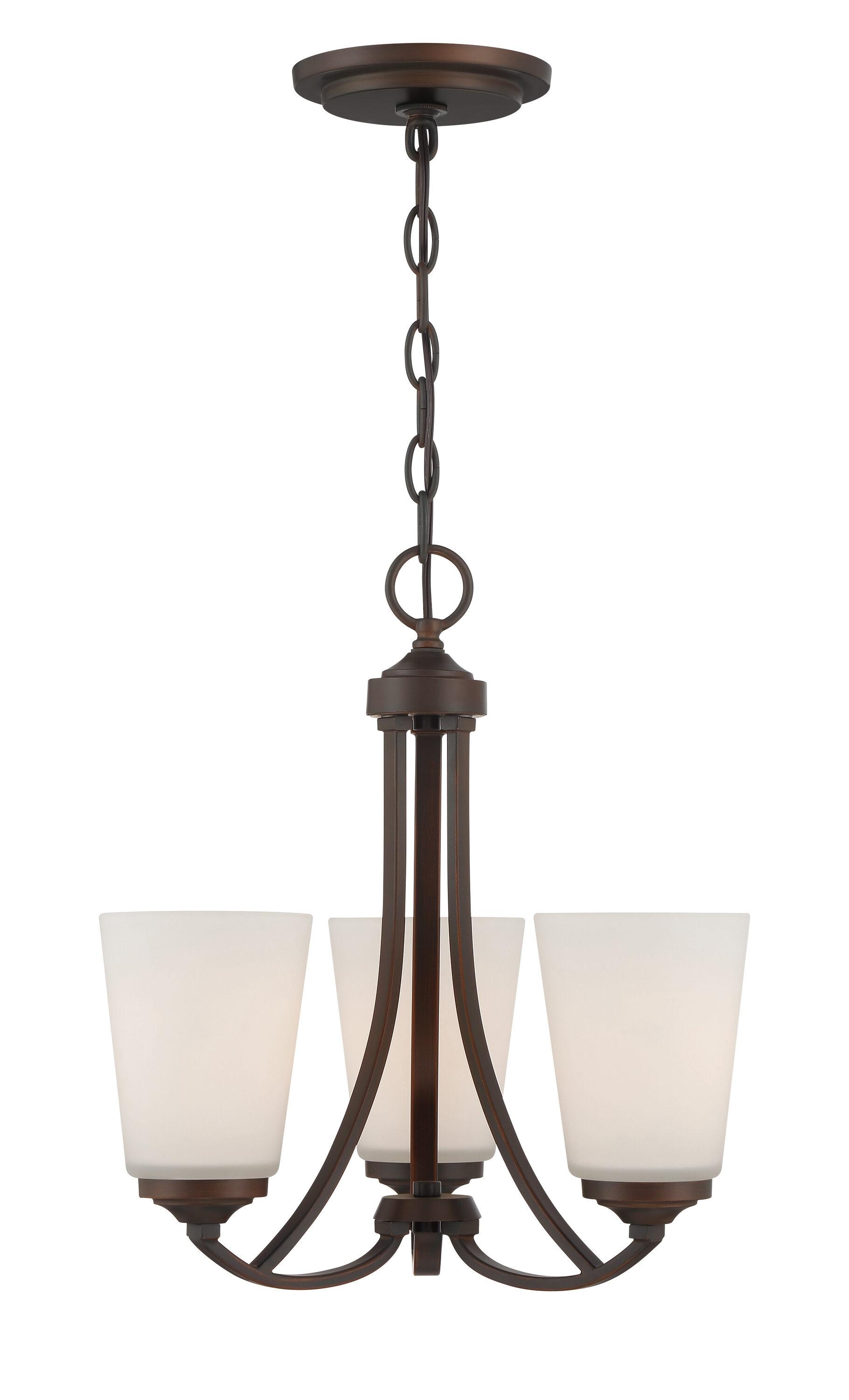 Minka Lavery 4963-284 Overland Park 3 Light Mini Chandelier in Vintage Bronze