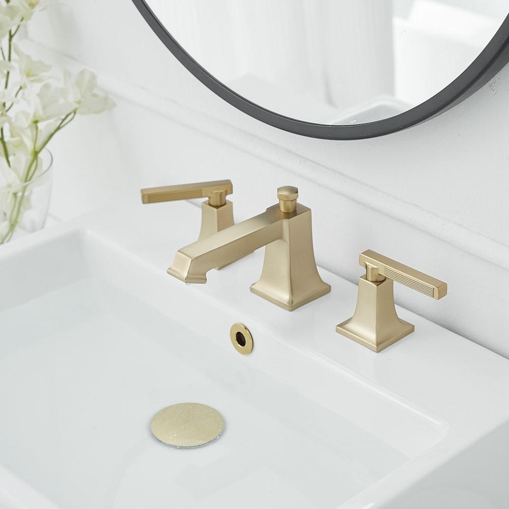 Widespread 2-handle Bathroom Faucet with Drain Assembly