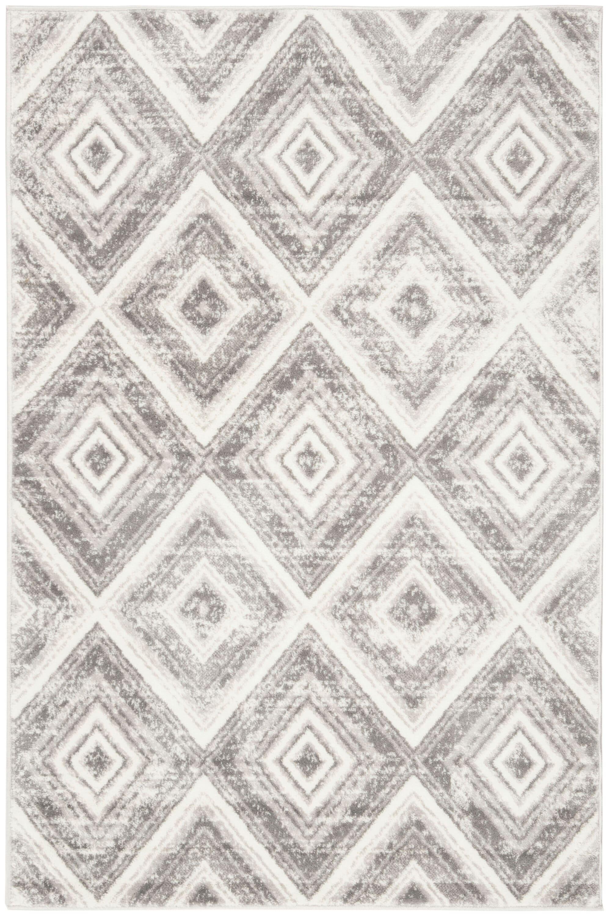Skyler SKY120 Power Loomed Indoor Area Rug - Grey/Ivory - 4'x6' - Safavieh