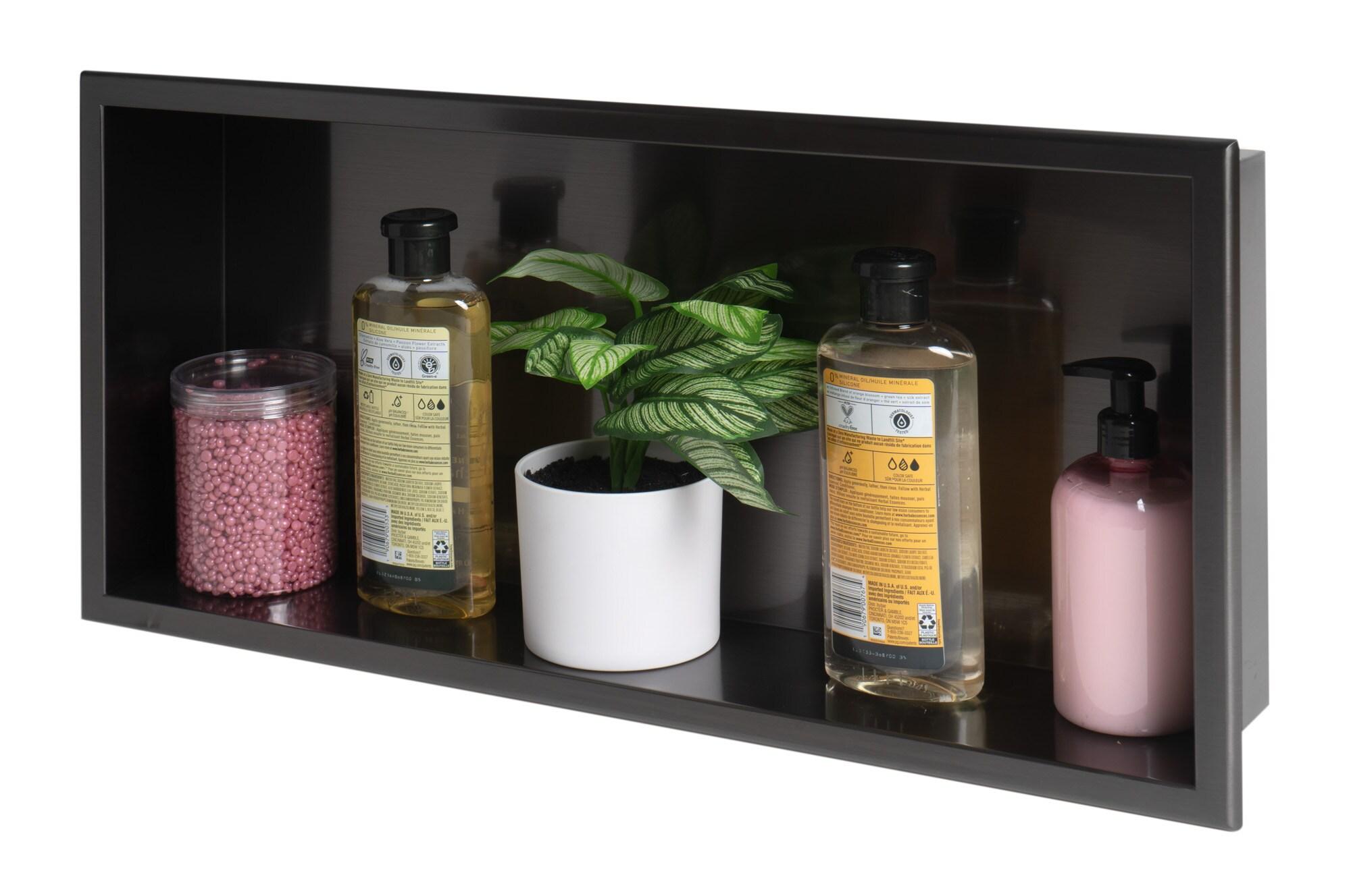 Adhesive Stainless Steel Shower Shelf