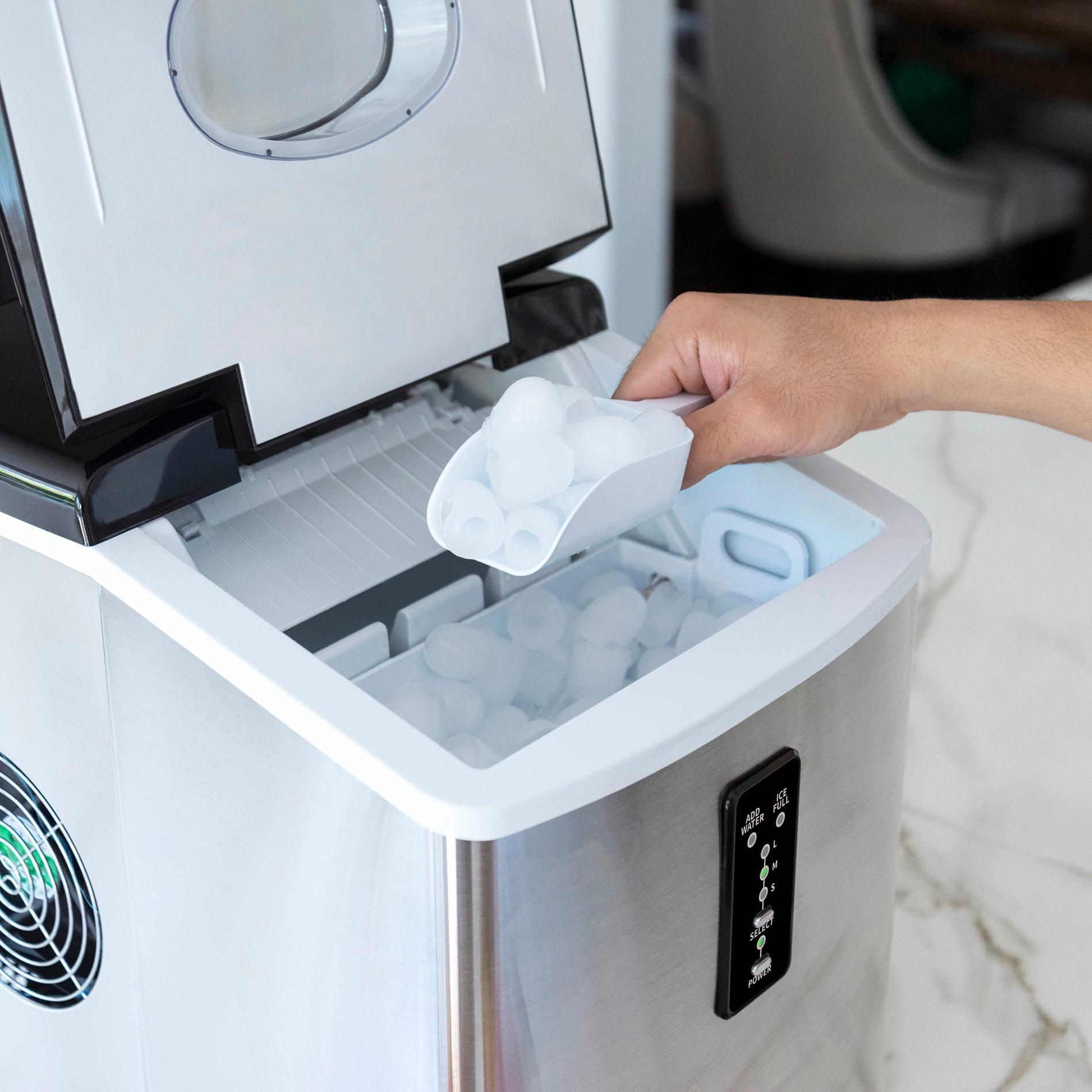 Newair Countertop Ice Maker, 28 lbs. of Ice a Day, 3 Ice Sizes, BPA-Free Parts