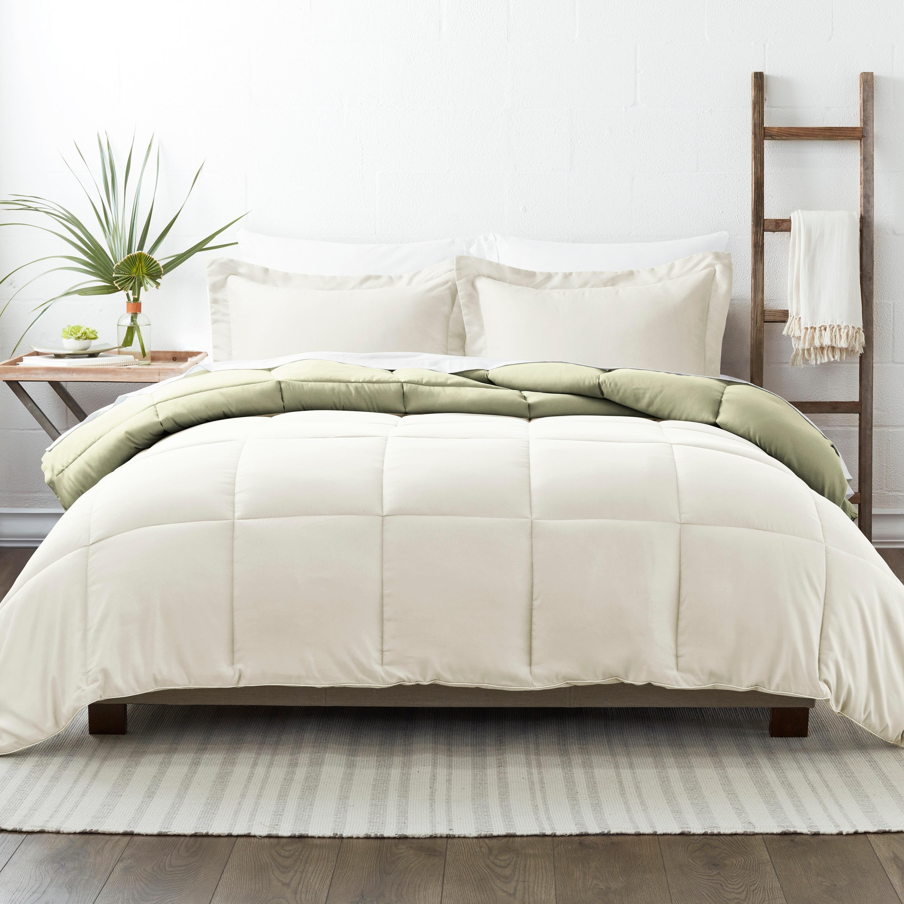 Reversible Down-Alternative Comforter Bedding Set