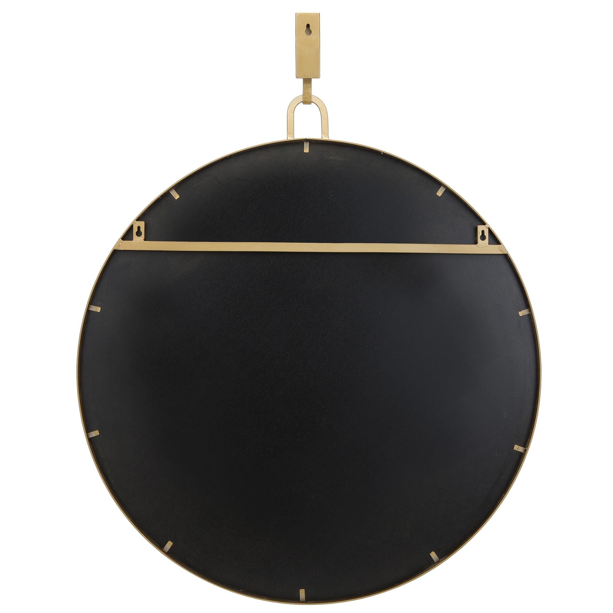 Varaluz Stopwatch 30-in Round Accent Mirror - Gold