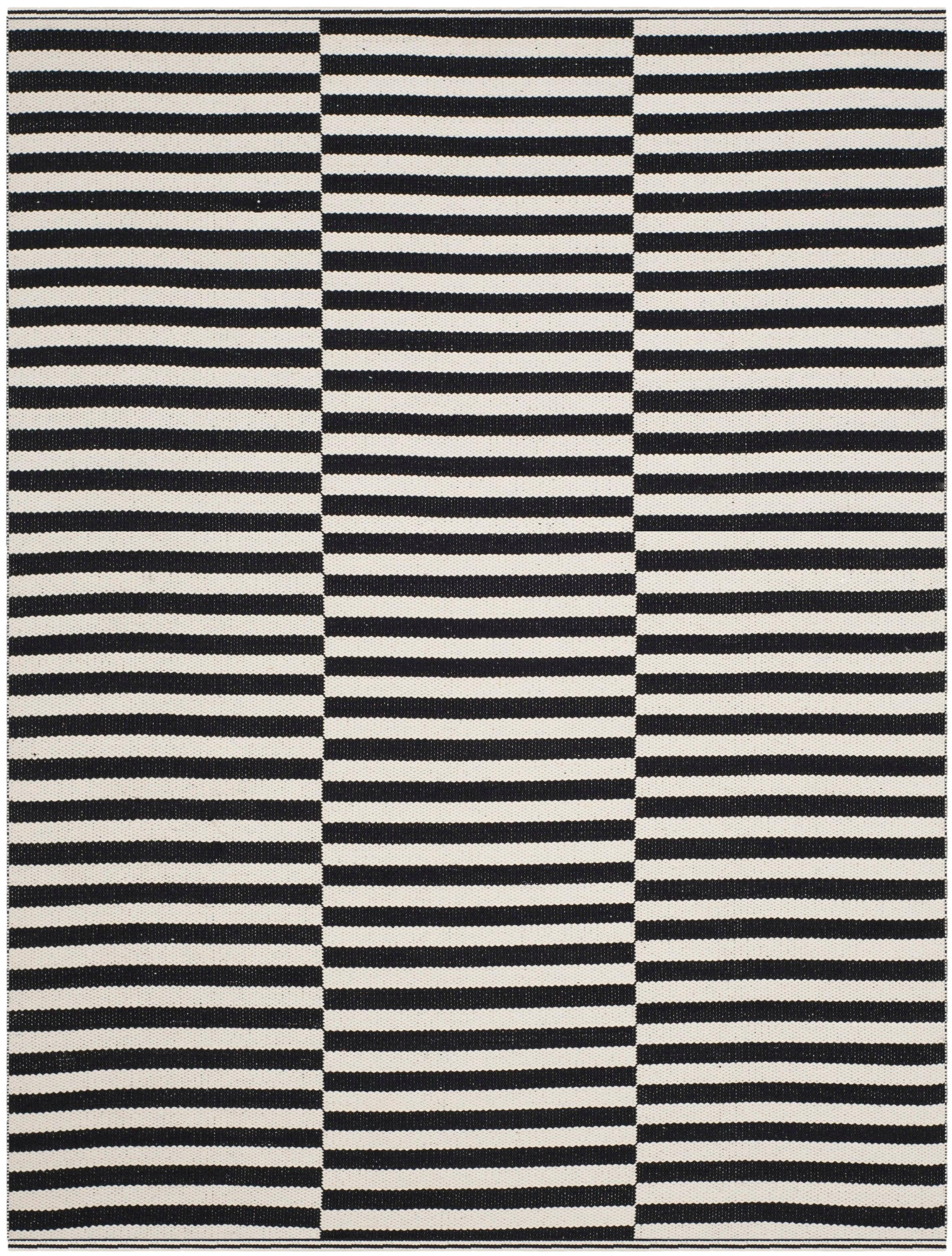 Montauk MTK715 Hand Woven Indoor Accent Rug - Ivory/Black - 2'6"x4' - Safavieh