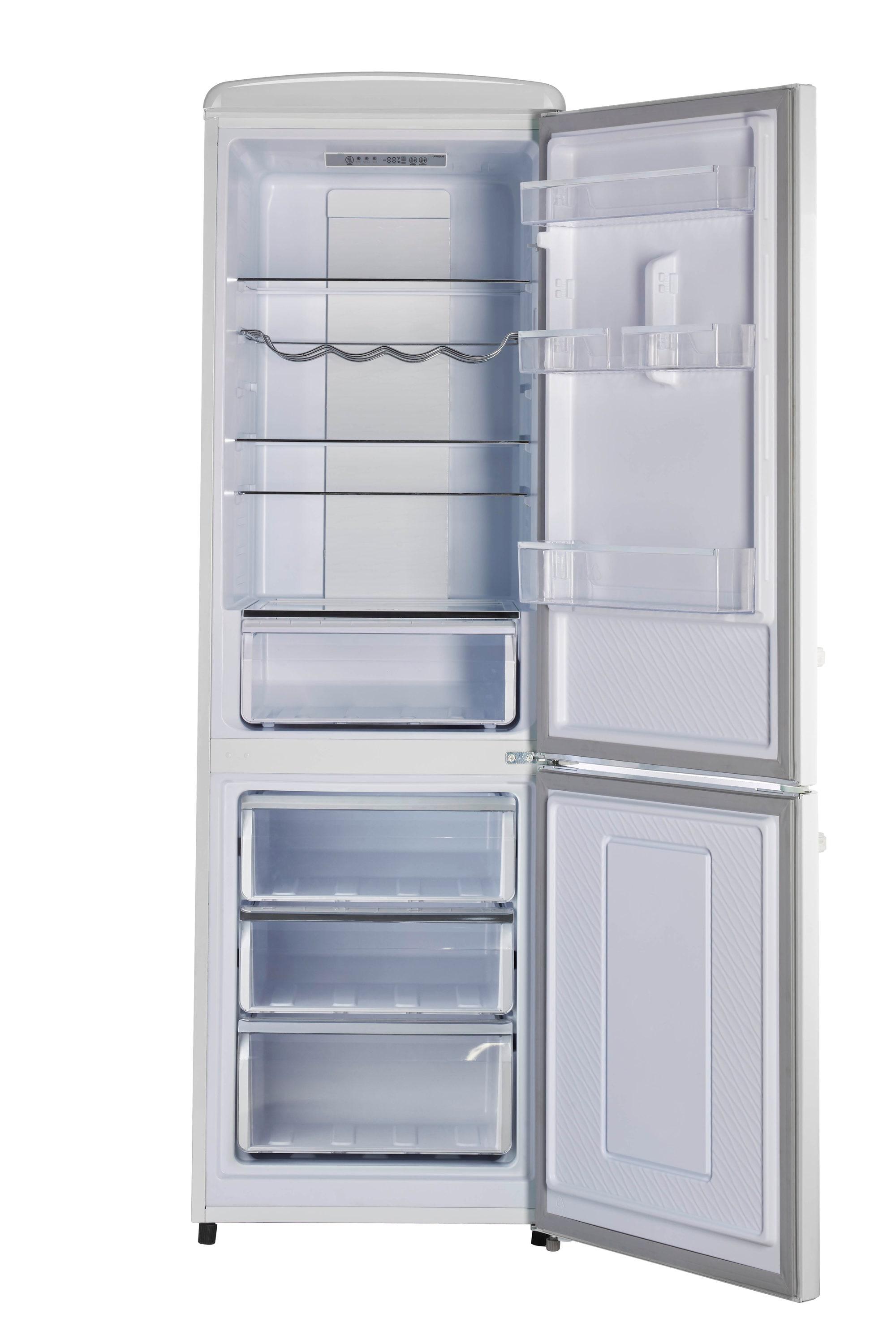 Unique Appliances Classic Retro 23.6" Frost-Free 11.7 cu. ft. Energy Star Certified Bottom Freezer Refrigerator UGP-330L W AC