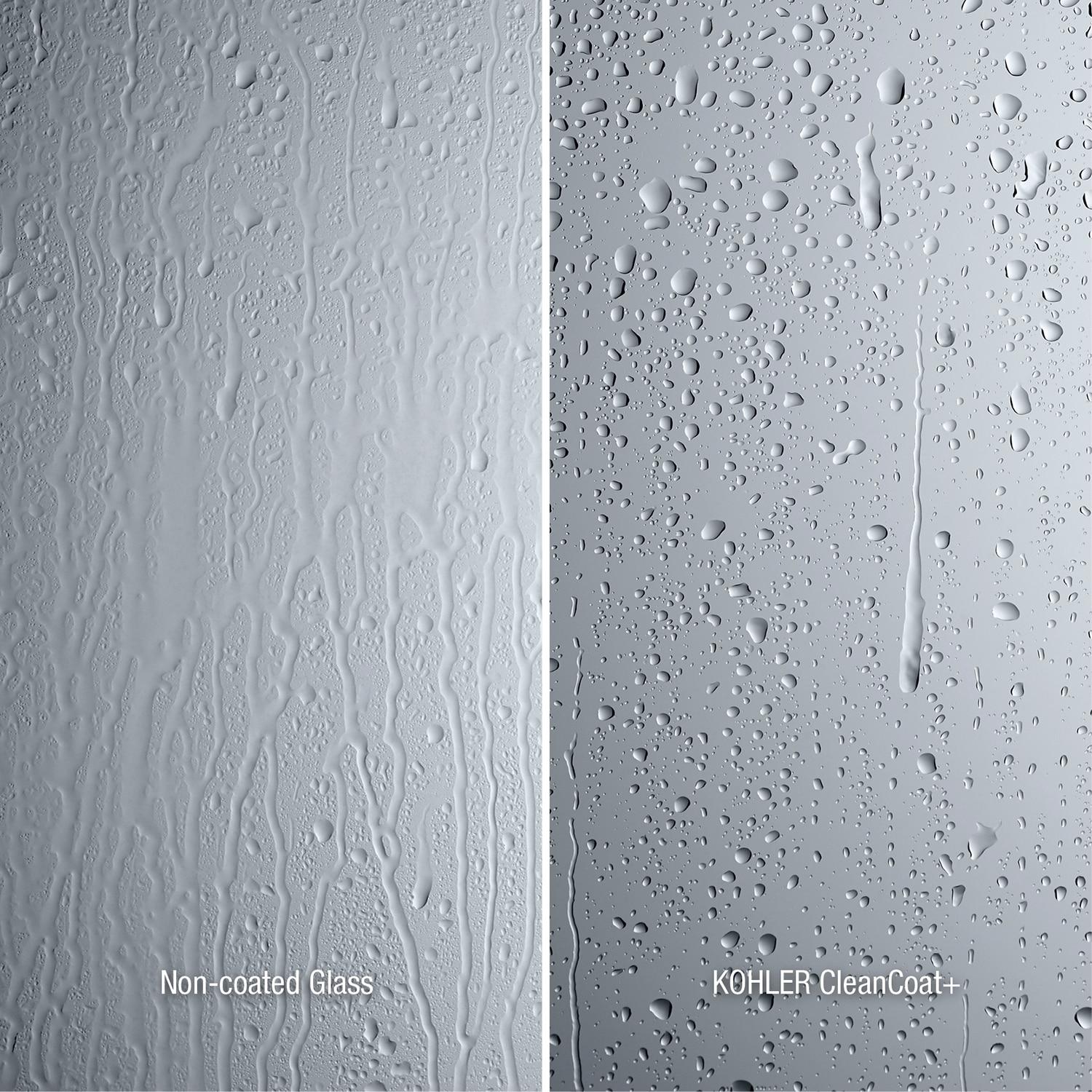 Levity 59.63" x 59.75" Bypass Bath Door with CleanCoat® Technology