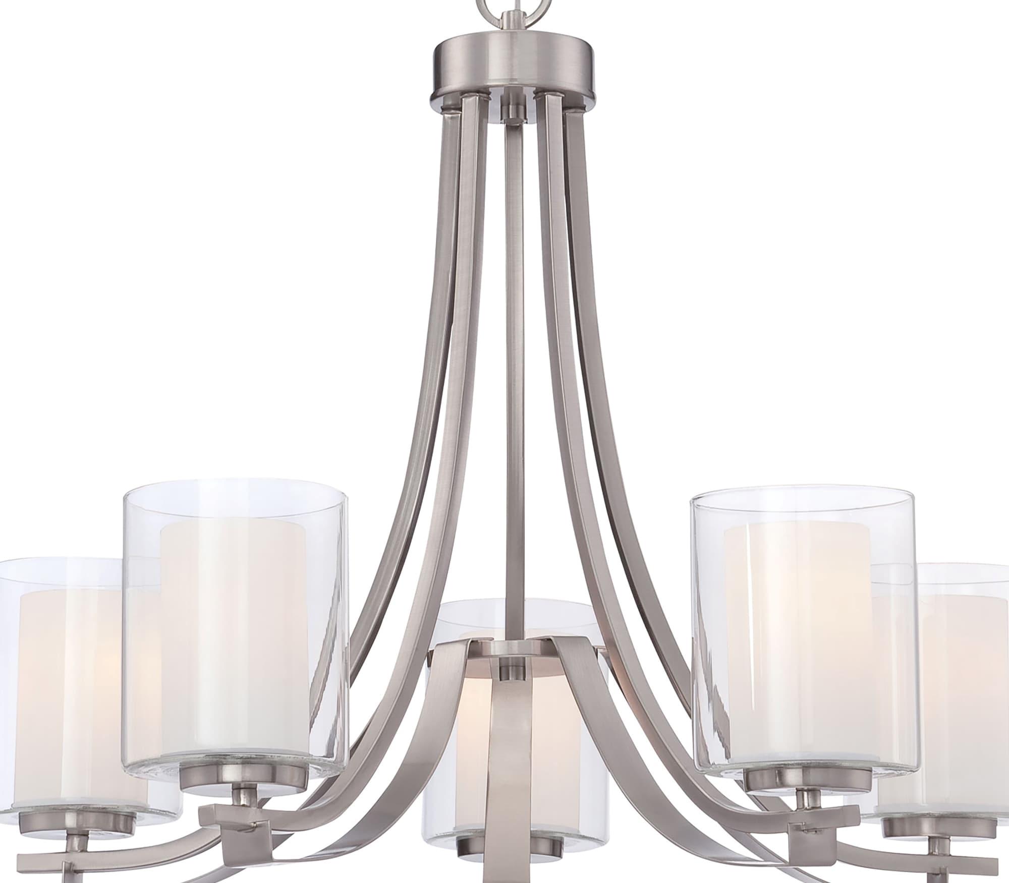 Minka Lavery 4105-84 Parsons Studio 5 Light Chandelier in Brushed Nickel