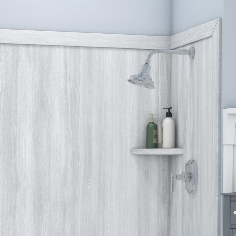 FlexStone Elite 60"W x 32"D x 60"H Alcove Bathtub Surround