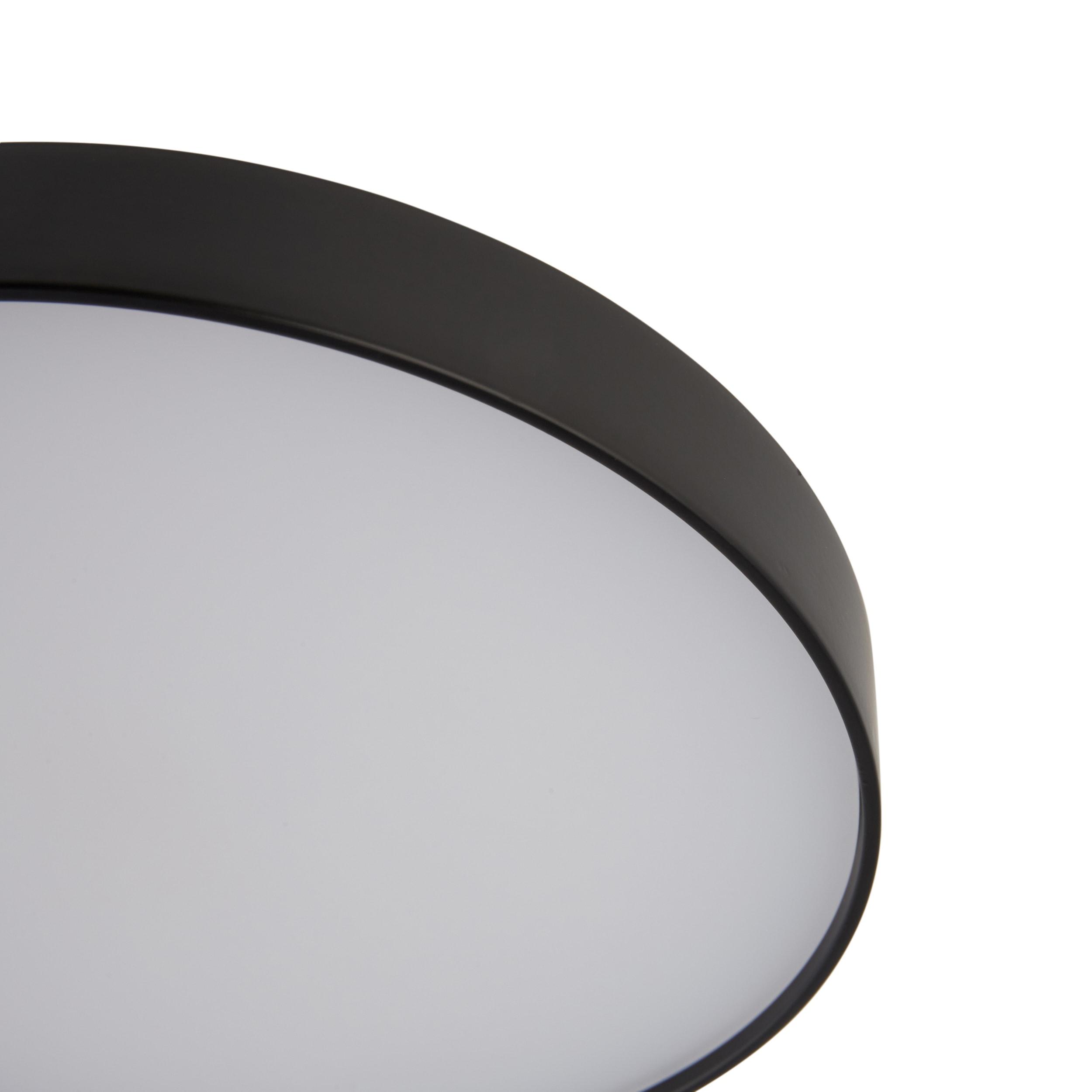 Maxim 57662Wt Trim 7" Wide Integrated Led Flush Mount Ceiling Fixture - Black