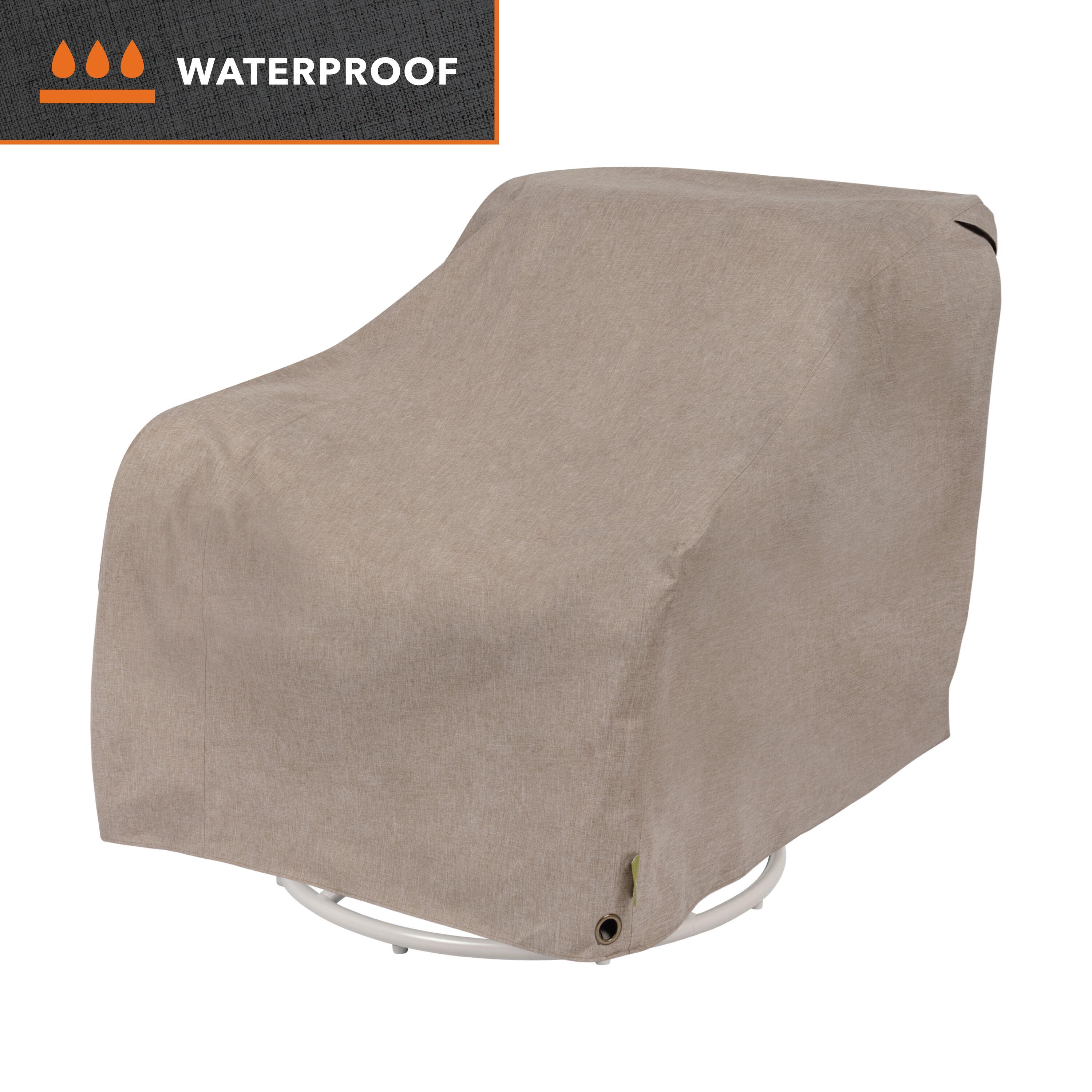 Modern Leisure Garrison Patio Swivel Lounge Chair Cover,  37.5"L x 39.25"W x 38.5"H, Sandstone