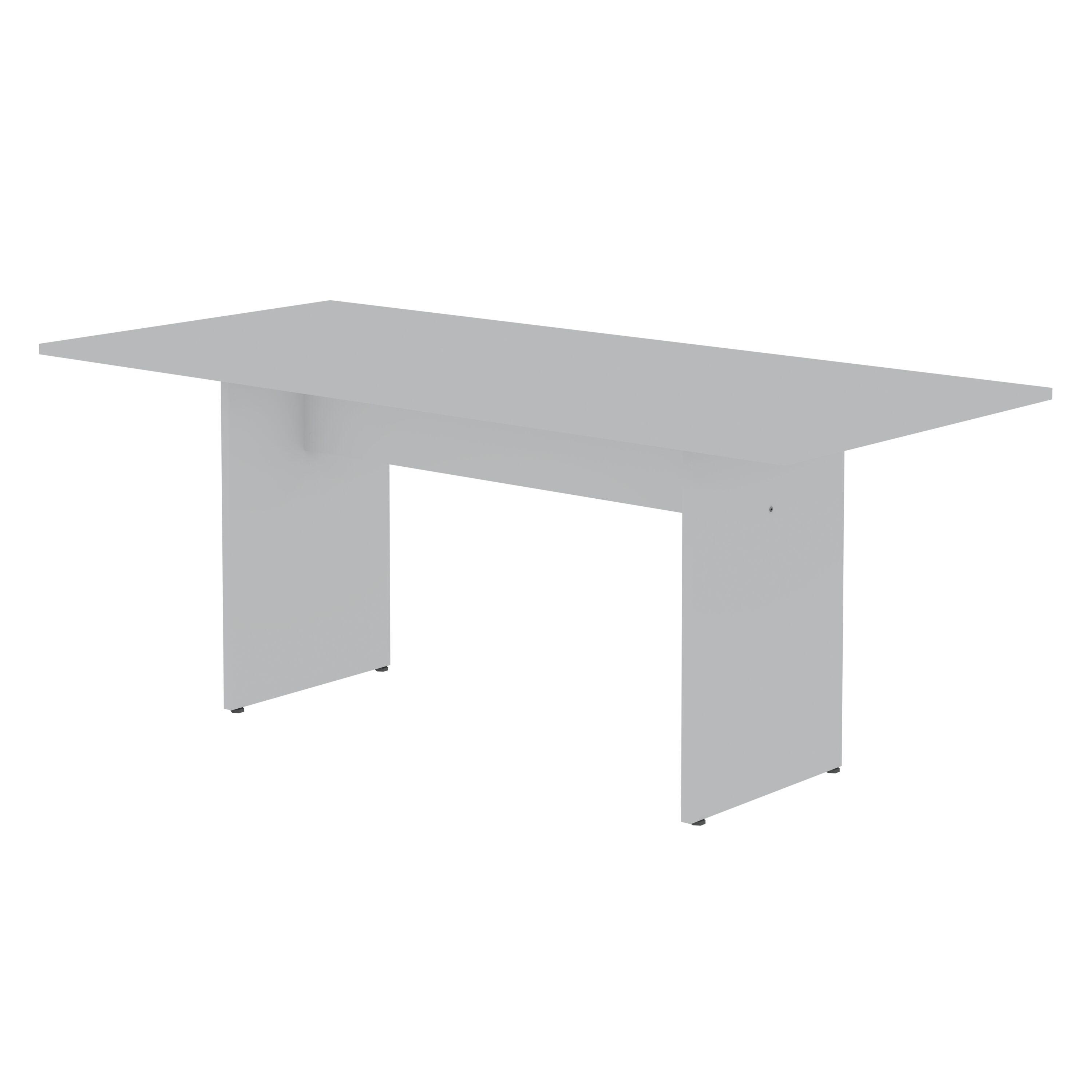 3pc Nomad 67.91" Modern Dining Set White - Manhattan Comfort: Rustic Charm, MDF, Seats 6