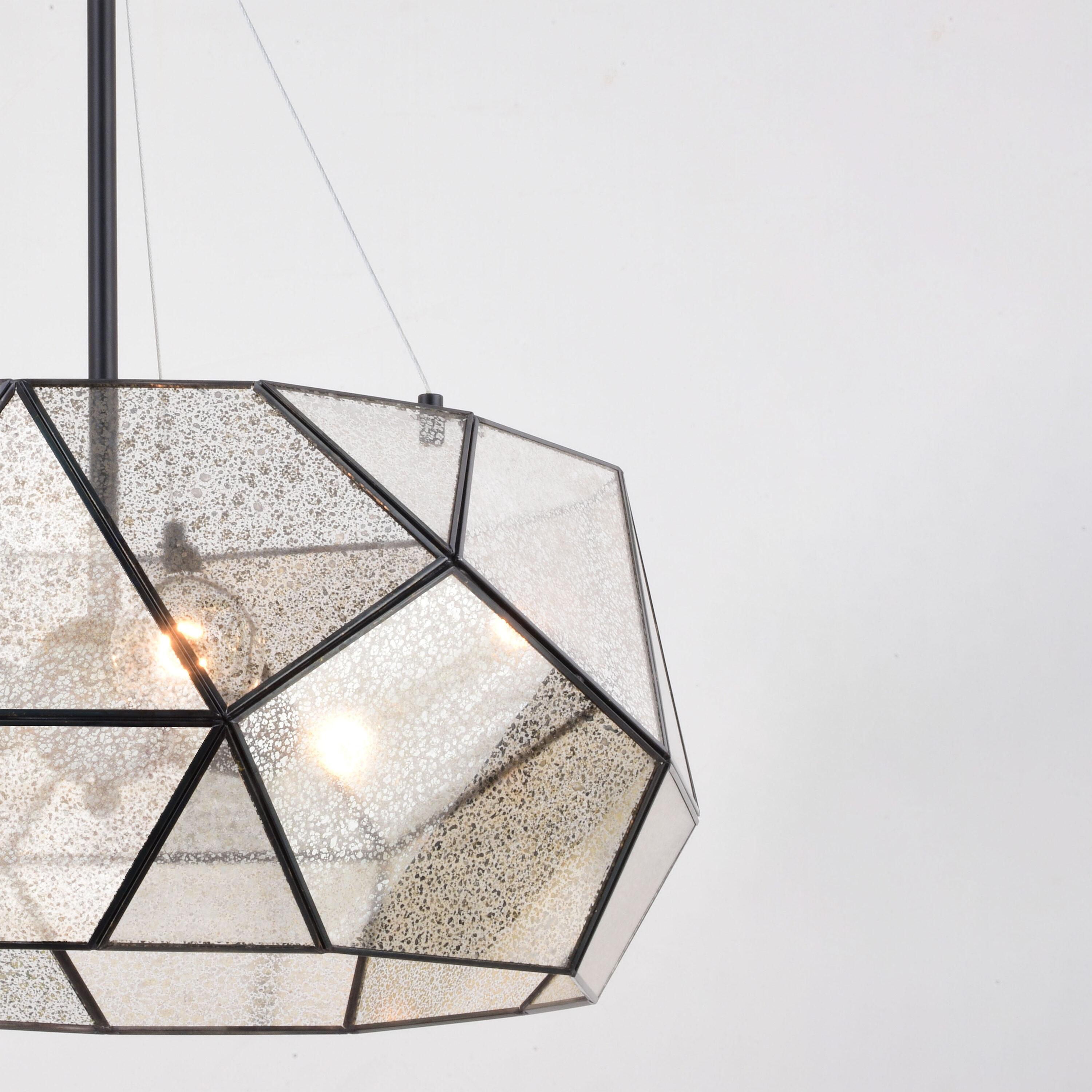 3 - Light Dimmable Geometric Chandelier