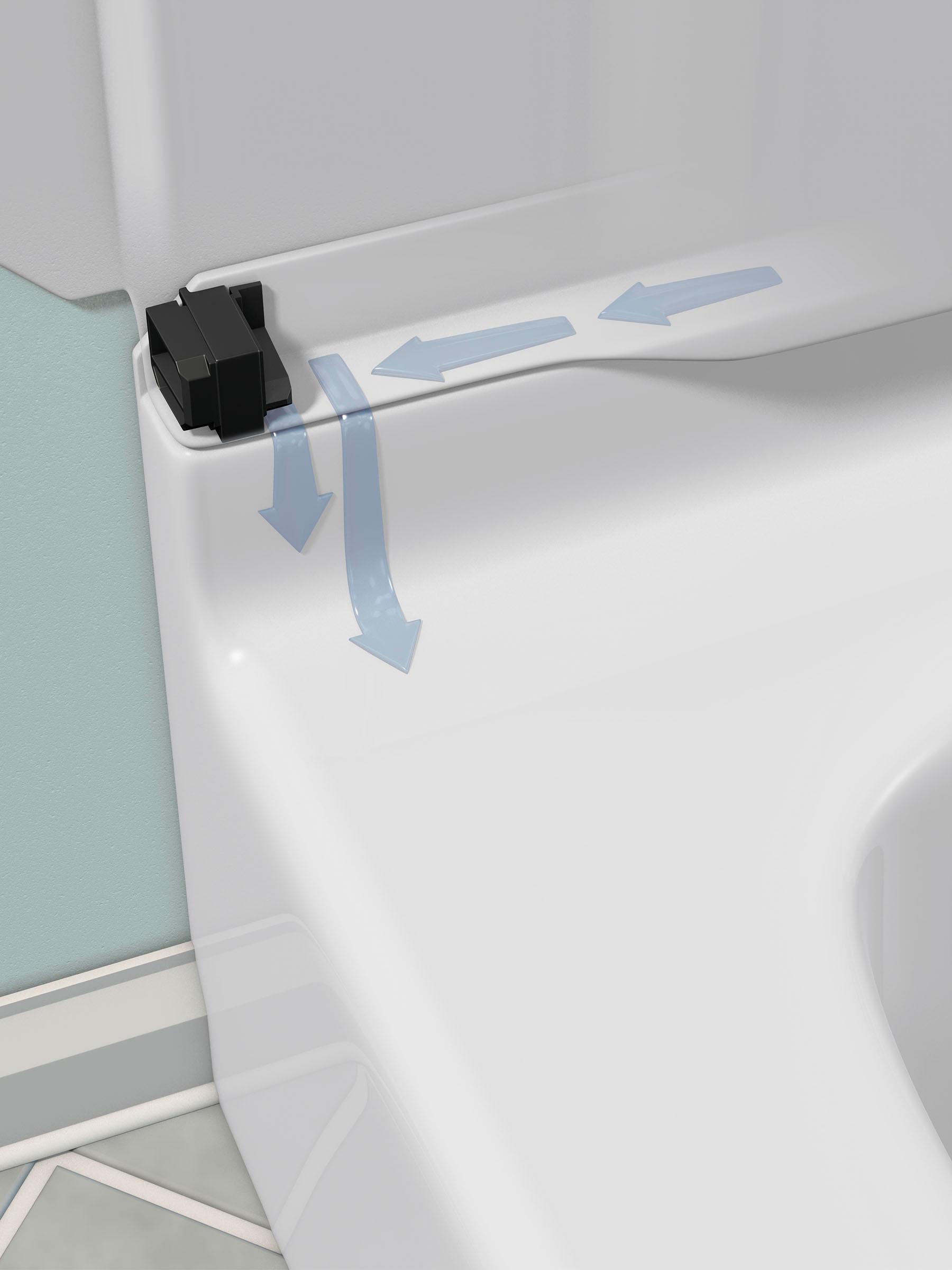 STERLING, a KOHLER Company 71370118-0 Ensemble Medley Bathtub/Shower, White