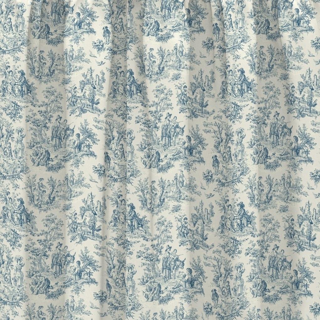 Charmed Life Toile Cotton Scalloped 52'' W Window Valance