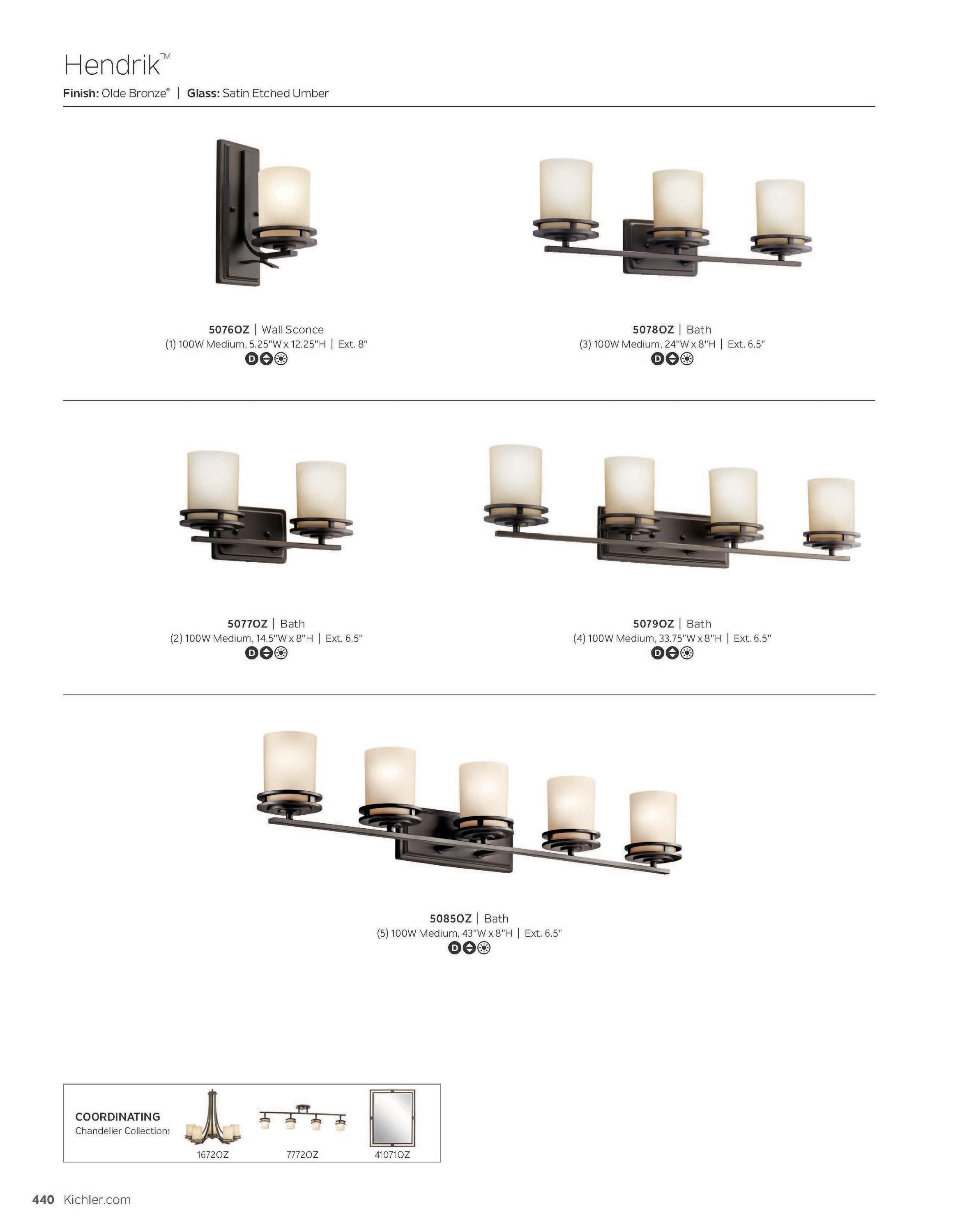 Kichler Lighting Hendrik 2 - Light Dimmable LED Vanity Light