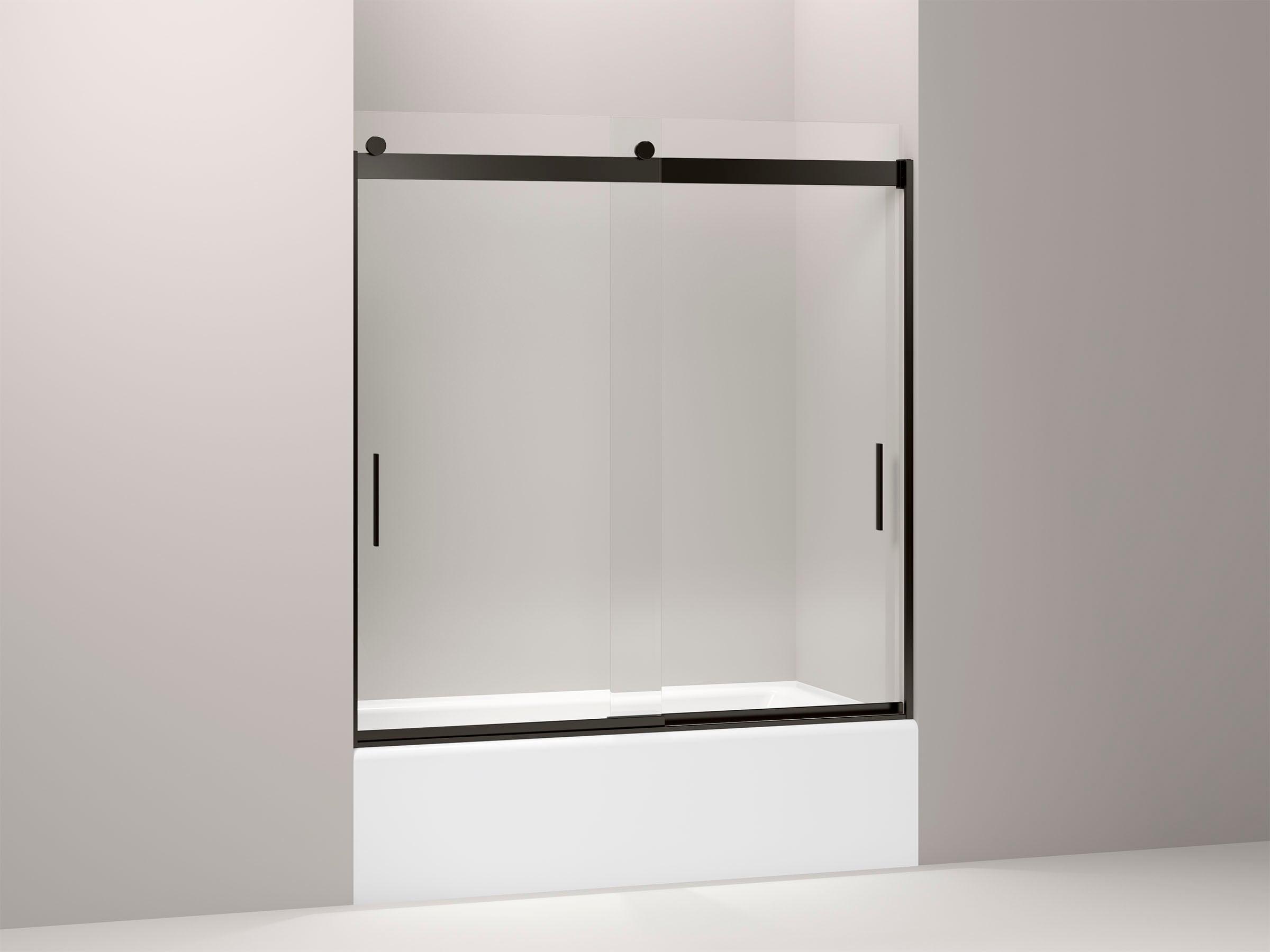 Levity 59.62" x 62" Bypass Bath Door with CleanCoat® Technology