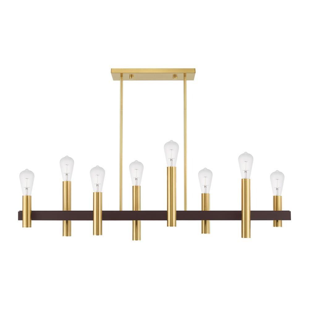 Livex Lighting Helsinki 8 - Light Chandelier in  Satin Brass/Bronze