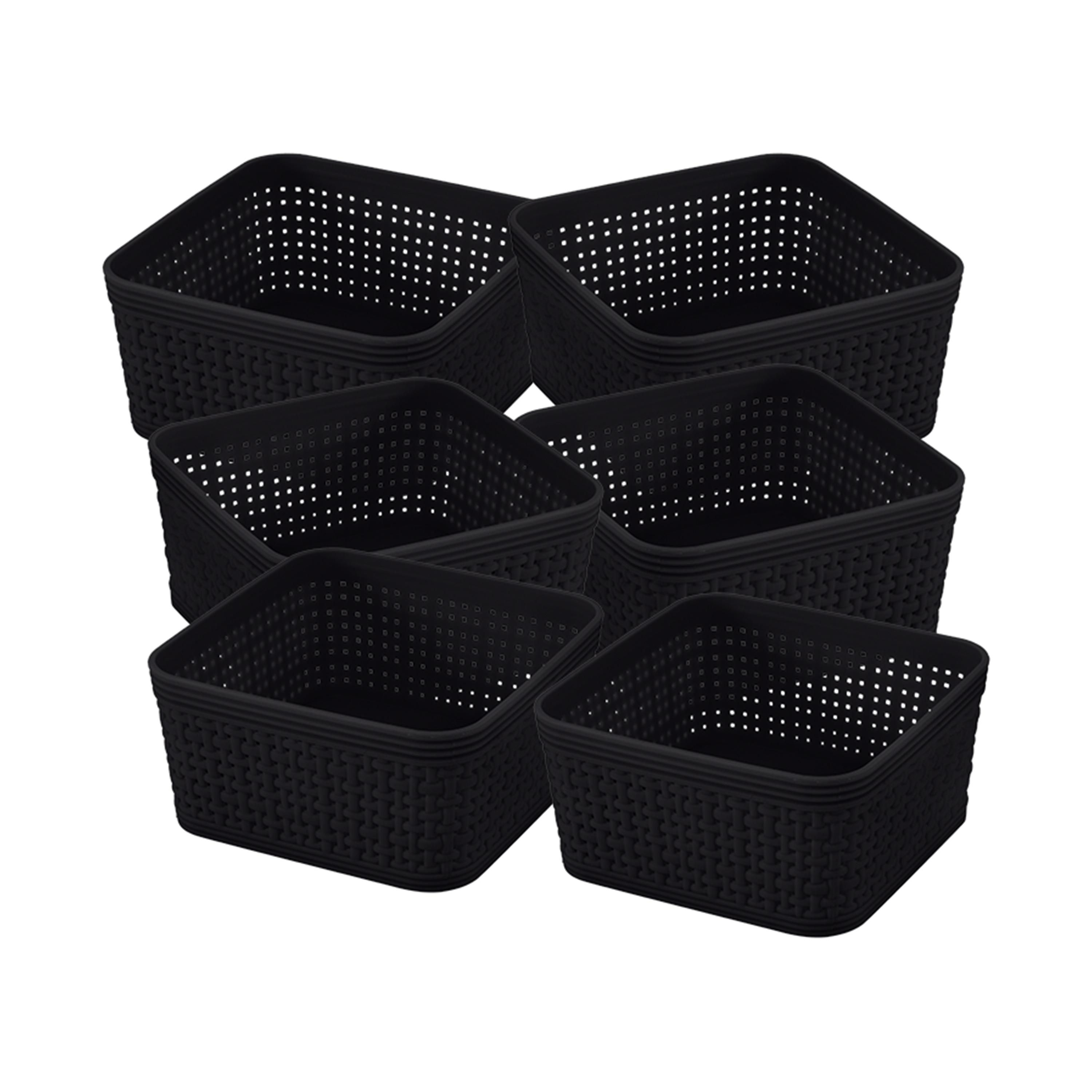 Simplify Simplify Plastic Basket (Set of 6)