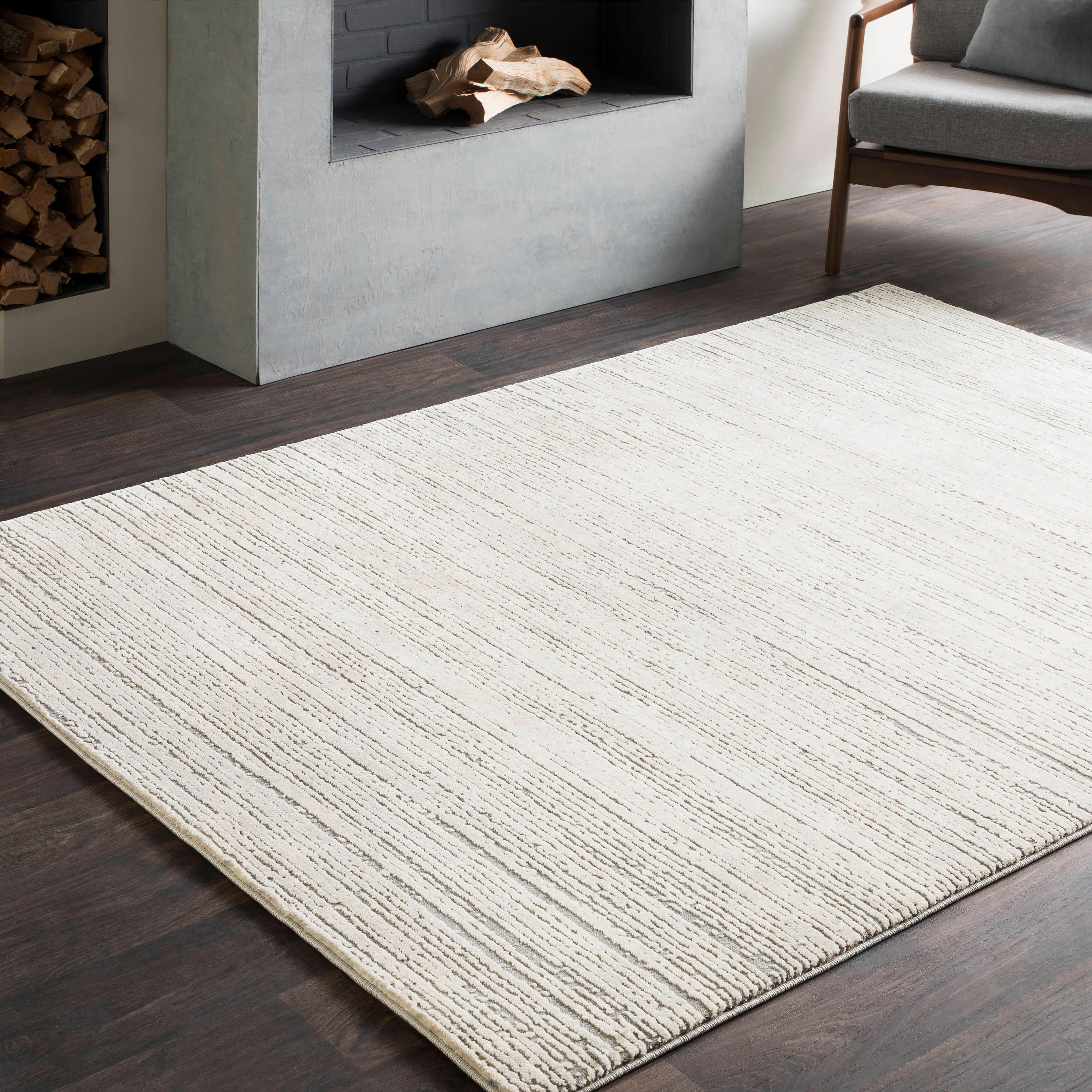 Livabliss 7'10"x10'2" Emma Modern Rug Gray: Stain & Fade-Resistant, Medium Pile, Indoor, Abstract Pattern