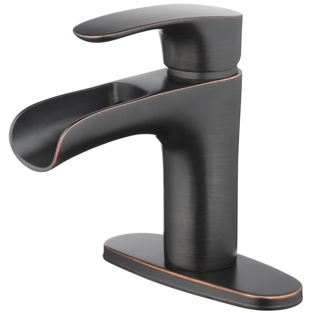 4" Center One Handle Bathroom Faucet Oil Rubbed Bronze - Tosca: EPA WaterSense Certified, Brass, Sink Mounted