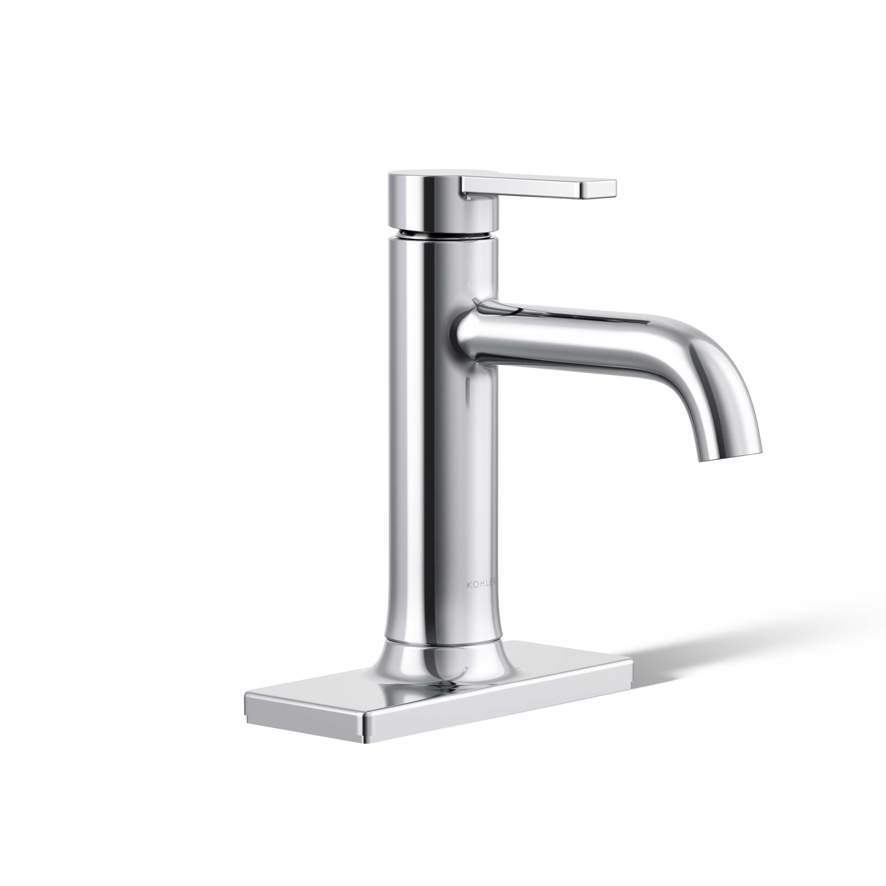 Polished Chrome Single-Handle Bathroom Sink Faucet