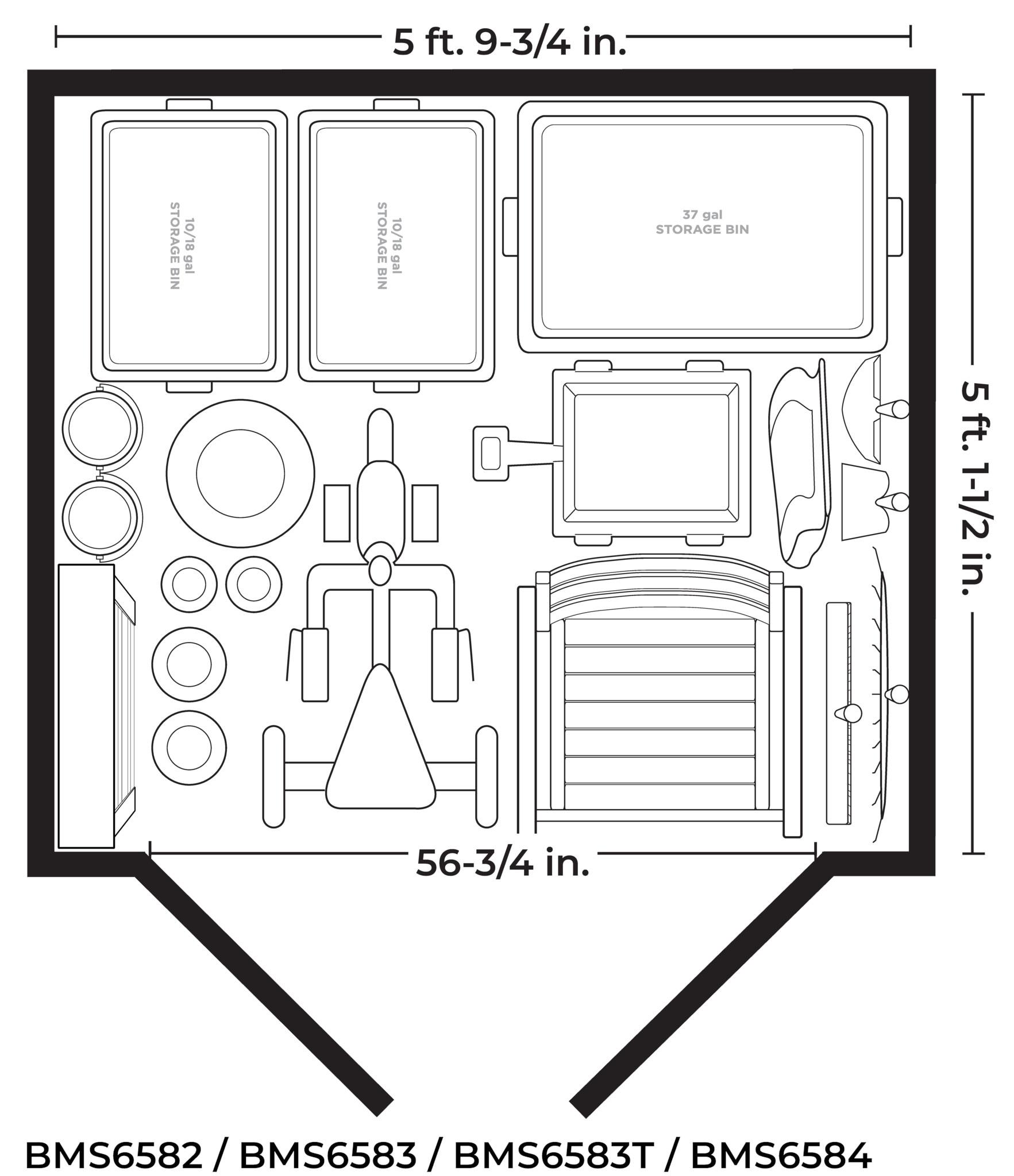 Suncast Suncast Modernist® 6 Ft. X 5 Ft. Storage Shed