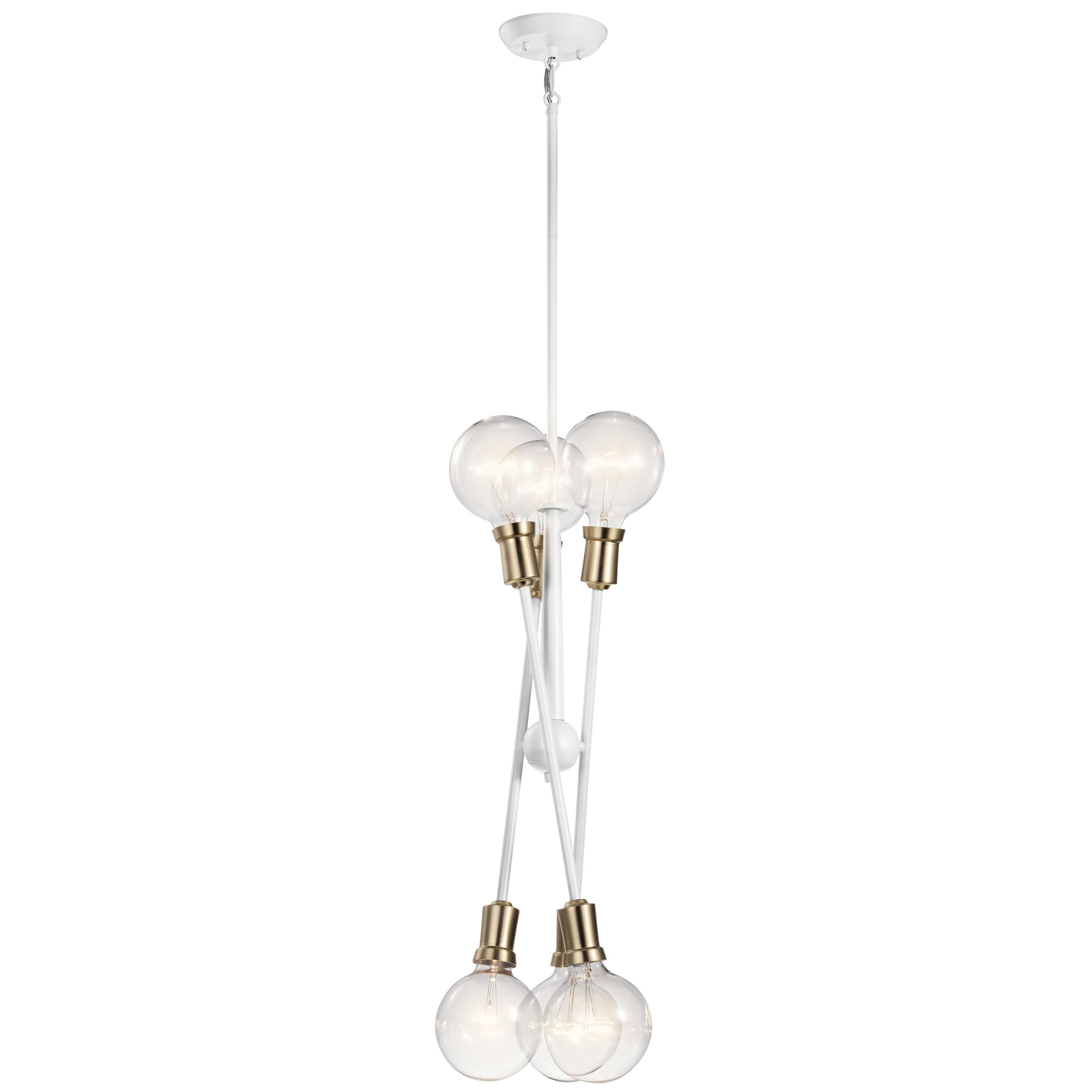 George Oliver 6 - Light Dimmable Sputnik Modern Linear Chandelier
