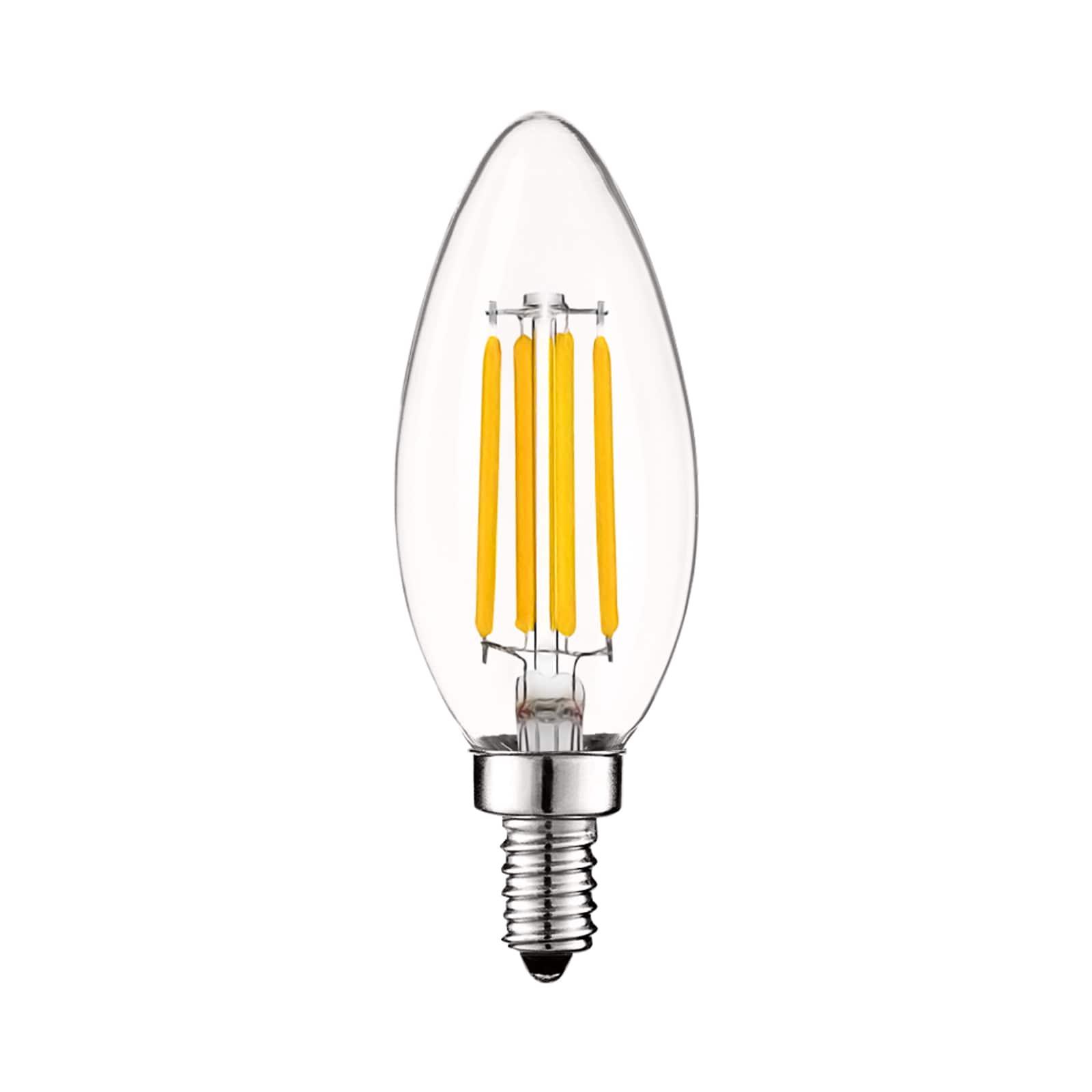 Equivalent E12/Candelabra Dimmable 2700K LED Bulb