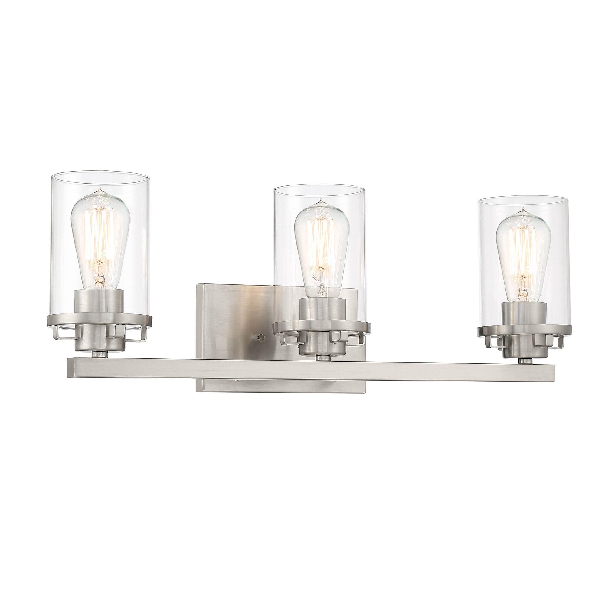93303-BN-Designers Fountain-Jedrek - 3 Light Bath Vanity In Industrial Style-8.25 Inches Tall and 24 Inches Wide