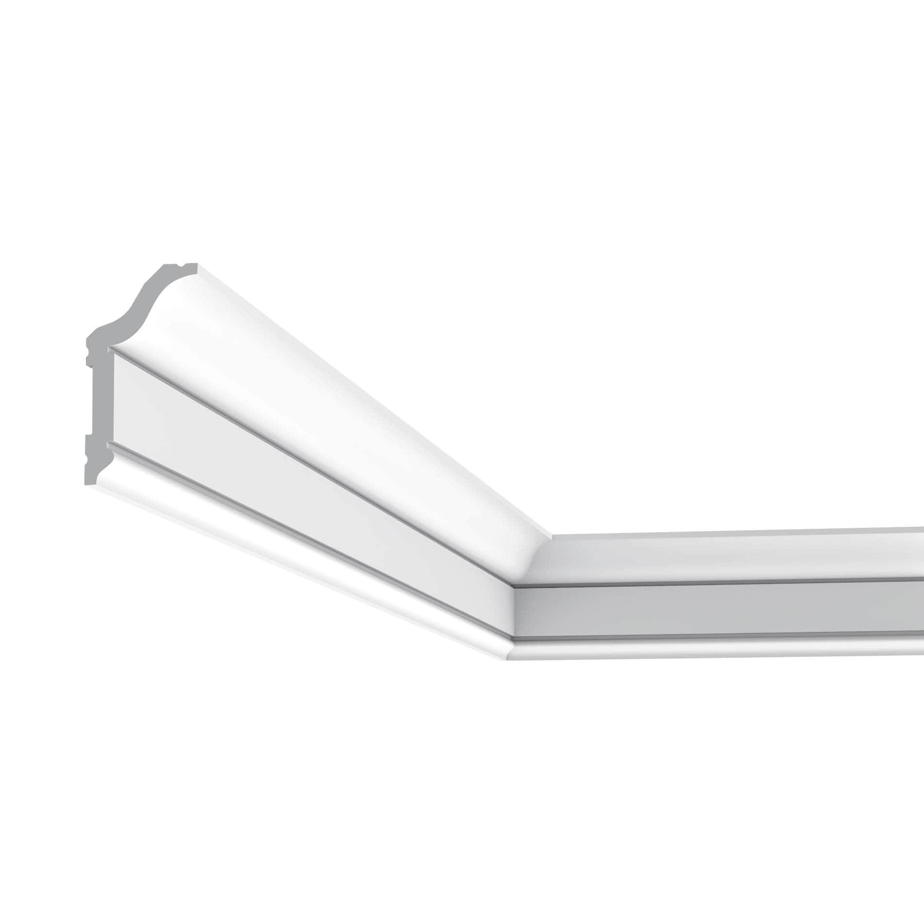 2.38'' H x 78'' W x 1.25'' D Plastic Crown (Set of 8)