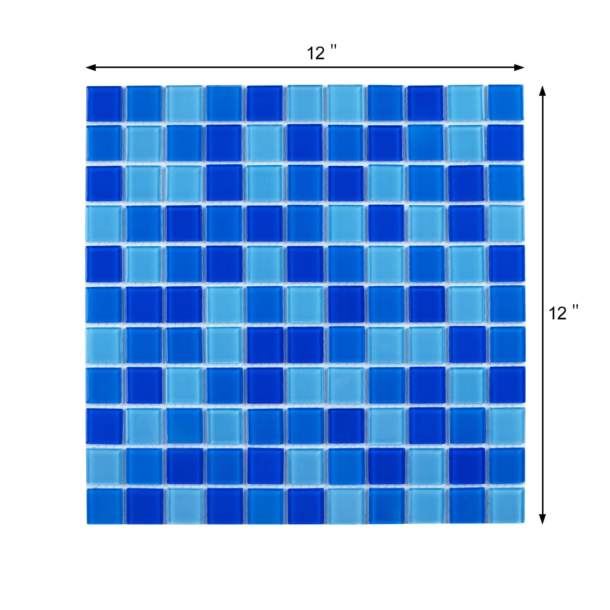 WS Tiles® 1" x 1" Straight Edge Glass Mosaic Tile
