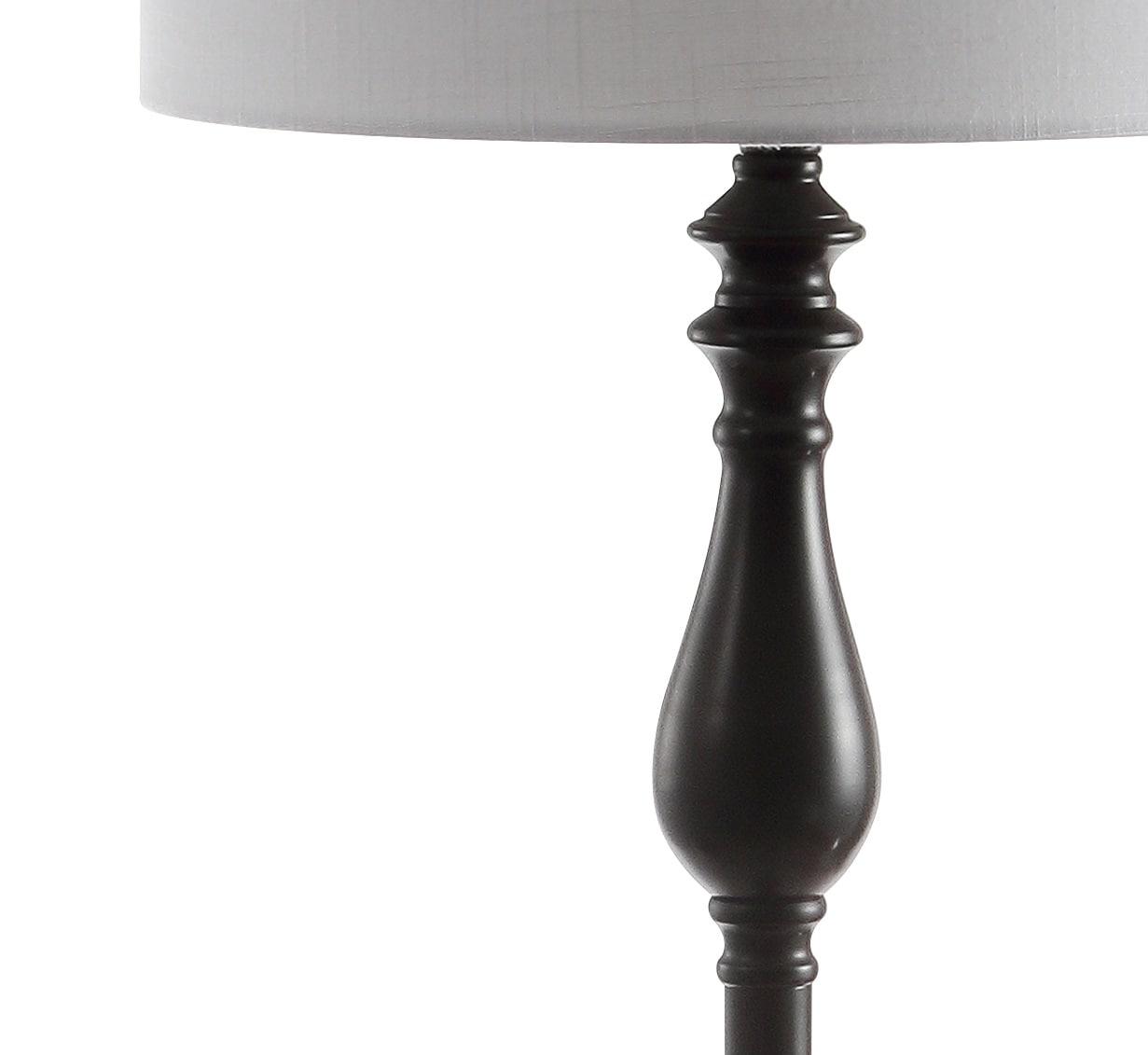 Rephen 60'' Black LED Swing Arm Floor Lamp with USB