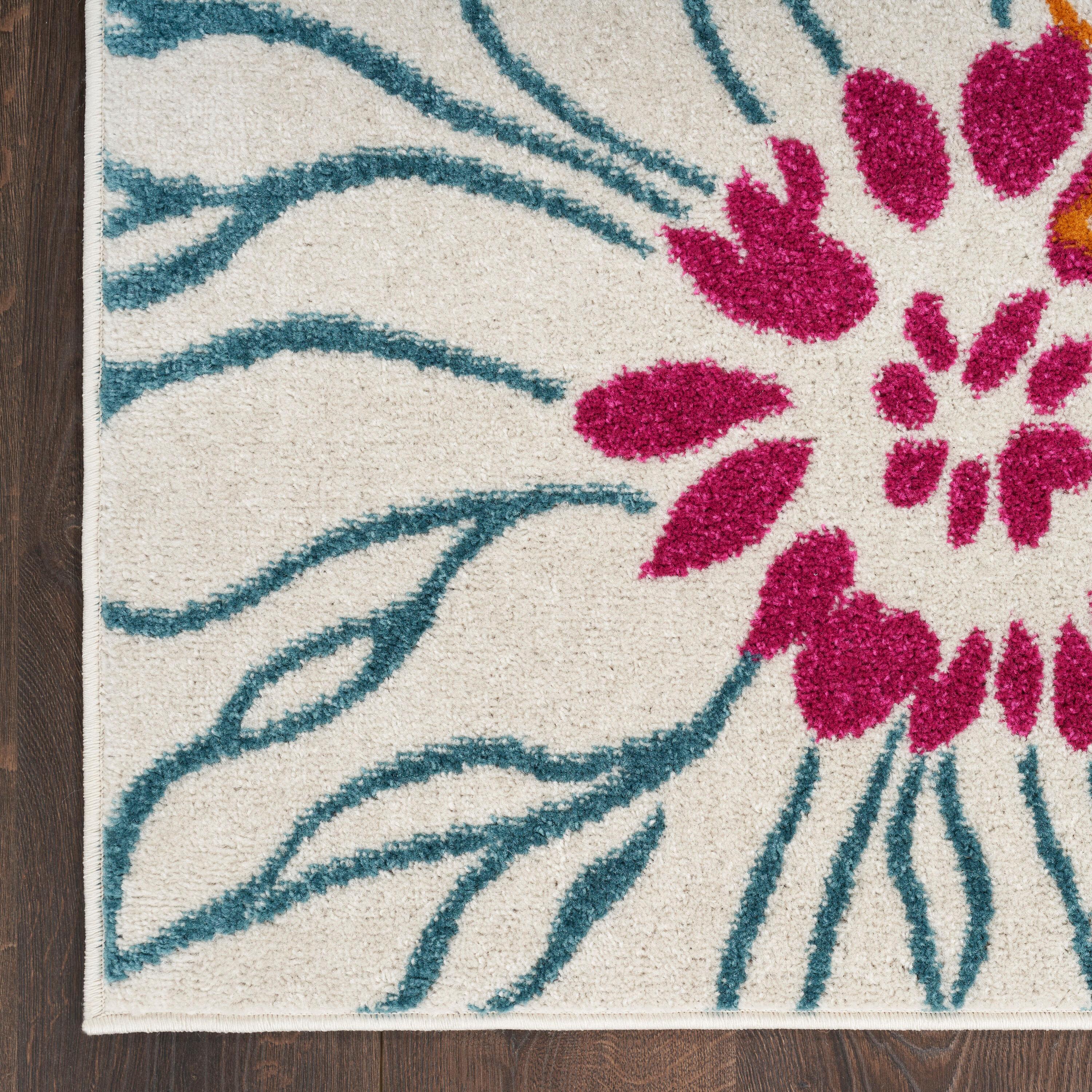 Nourison Passion Bohemian Transitional Floral Indoor Area Rug Ivory/Multi 8' x 10'